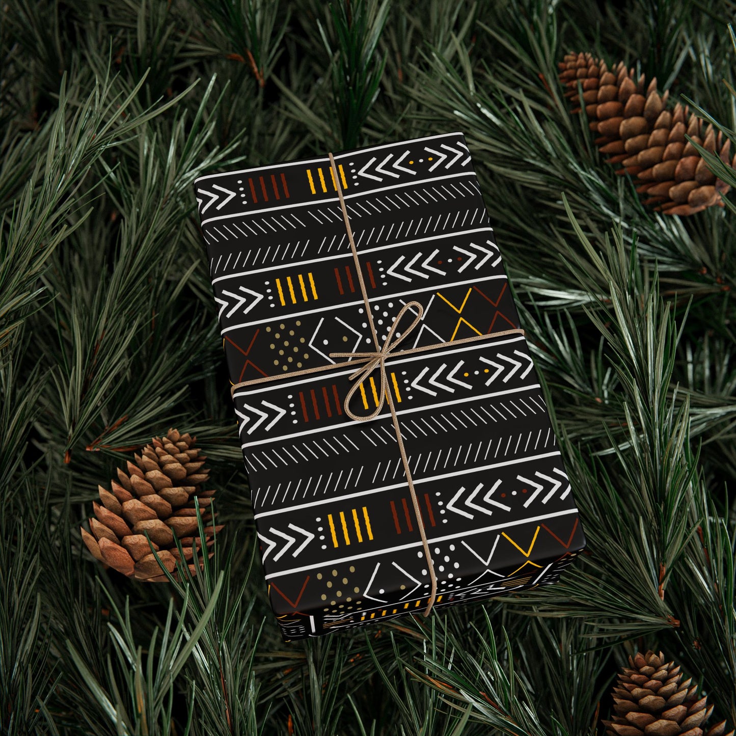 Wrapping Papers - Mudcloth Inspired African Afrocentric Craft Paper