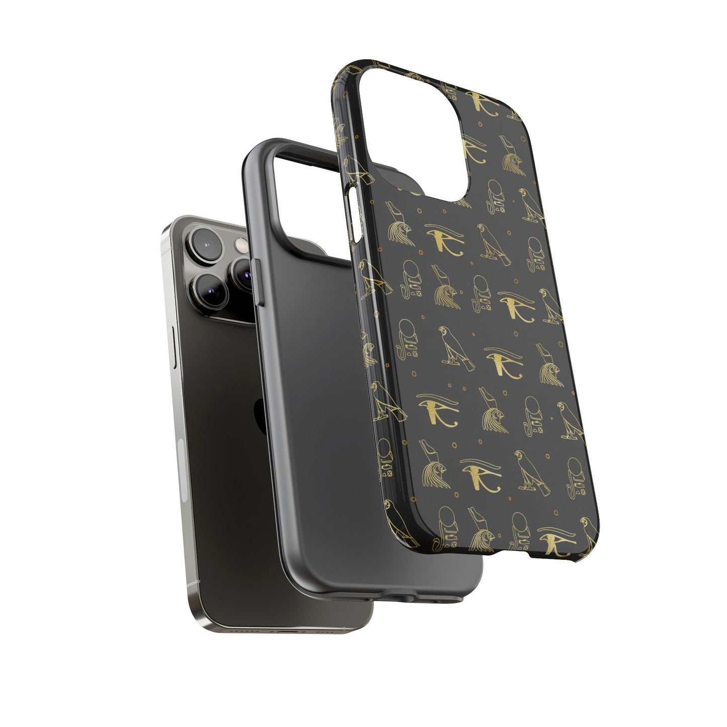 Black Gold Egyptian iPhone Tough Cases | Egyptian iPhone Case | Afrocentric iPhone Case