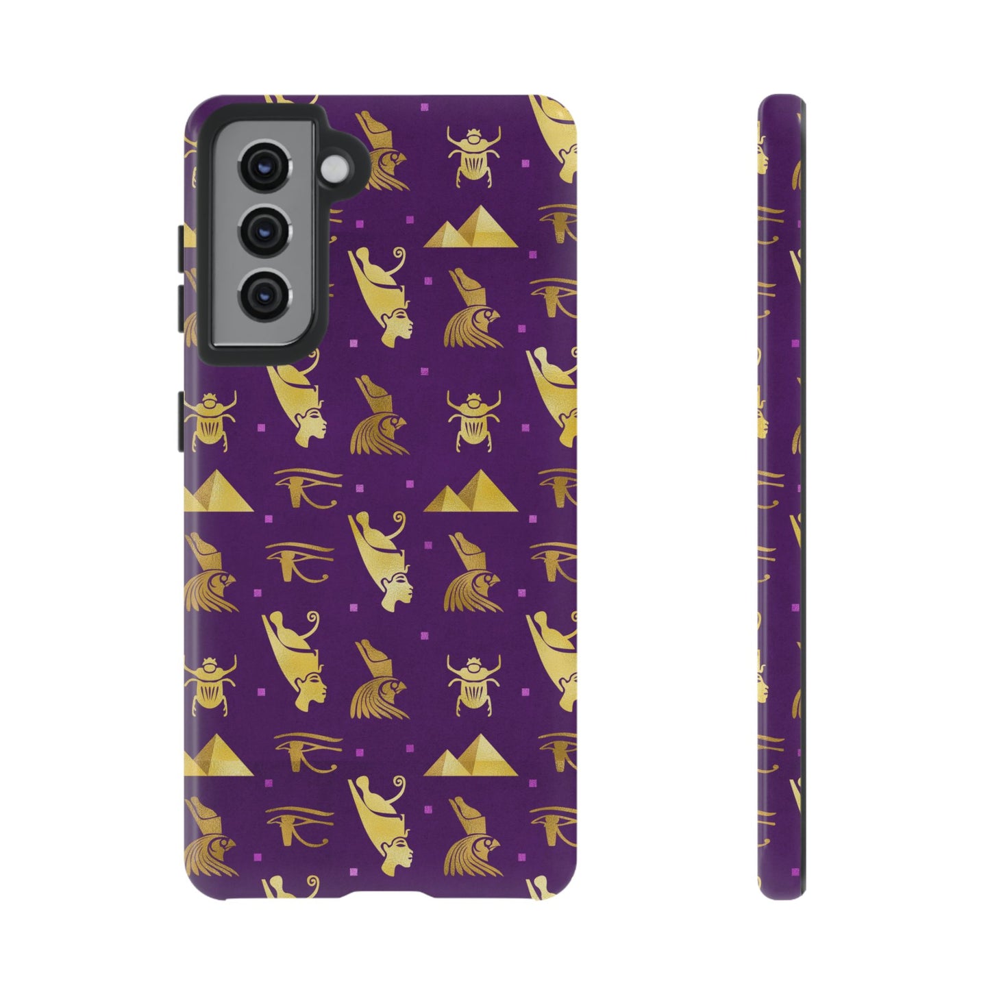 Purple and Gold Egyptian Samsung Tough Cases | African Samsung Case | Afrocentric Samsung Case | Egyptian Samsung Case