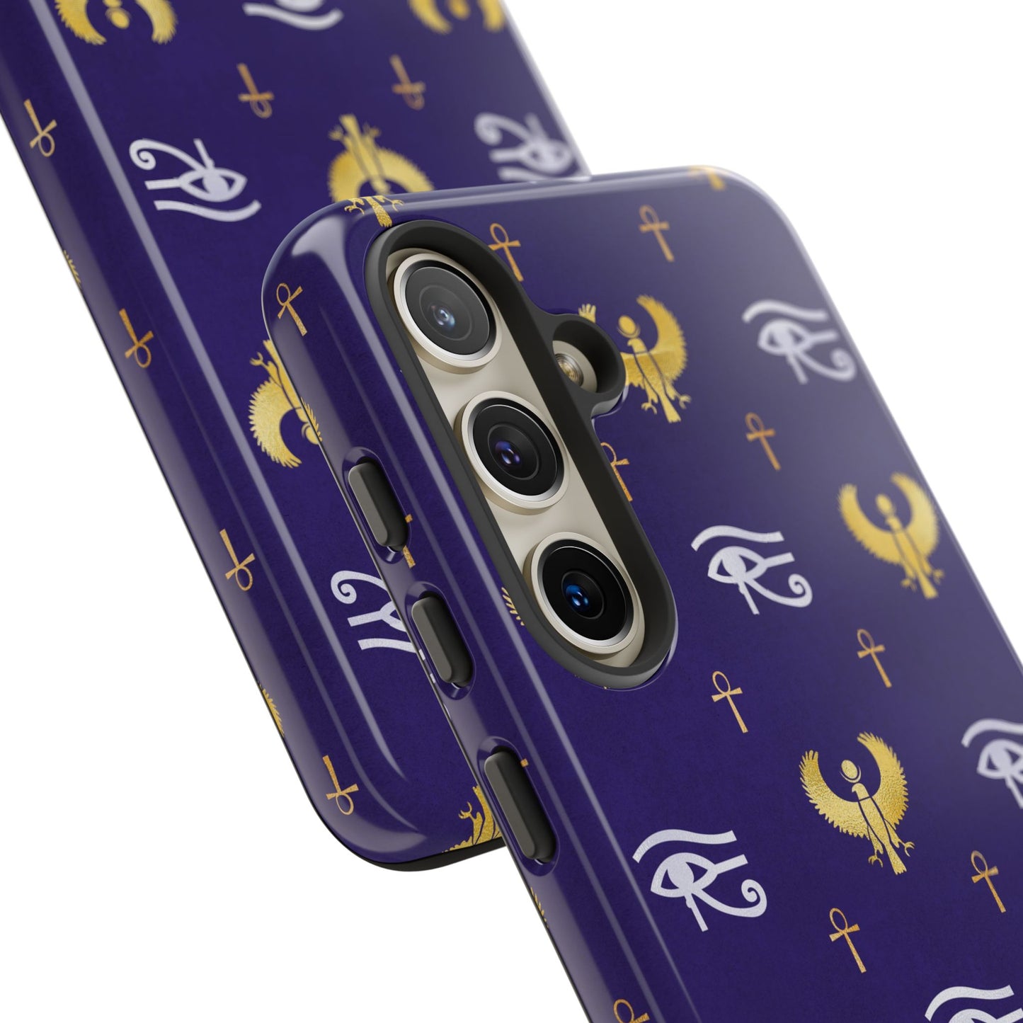 Blue Gold Egyptian Samsung Tough Cases | African Samsung Case | Afrocentric Samsung Case | Egyptian Samsung Case