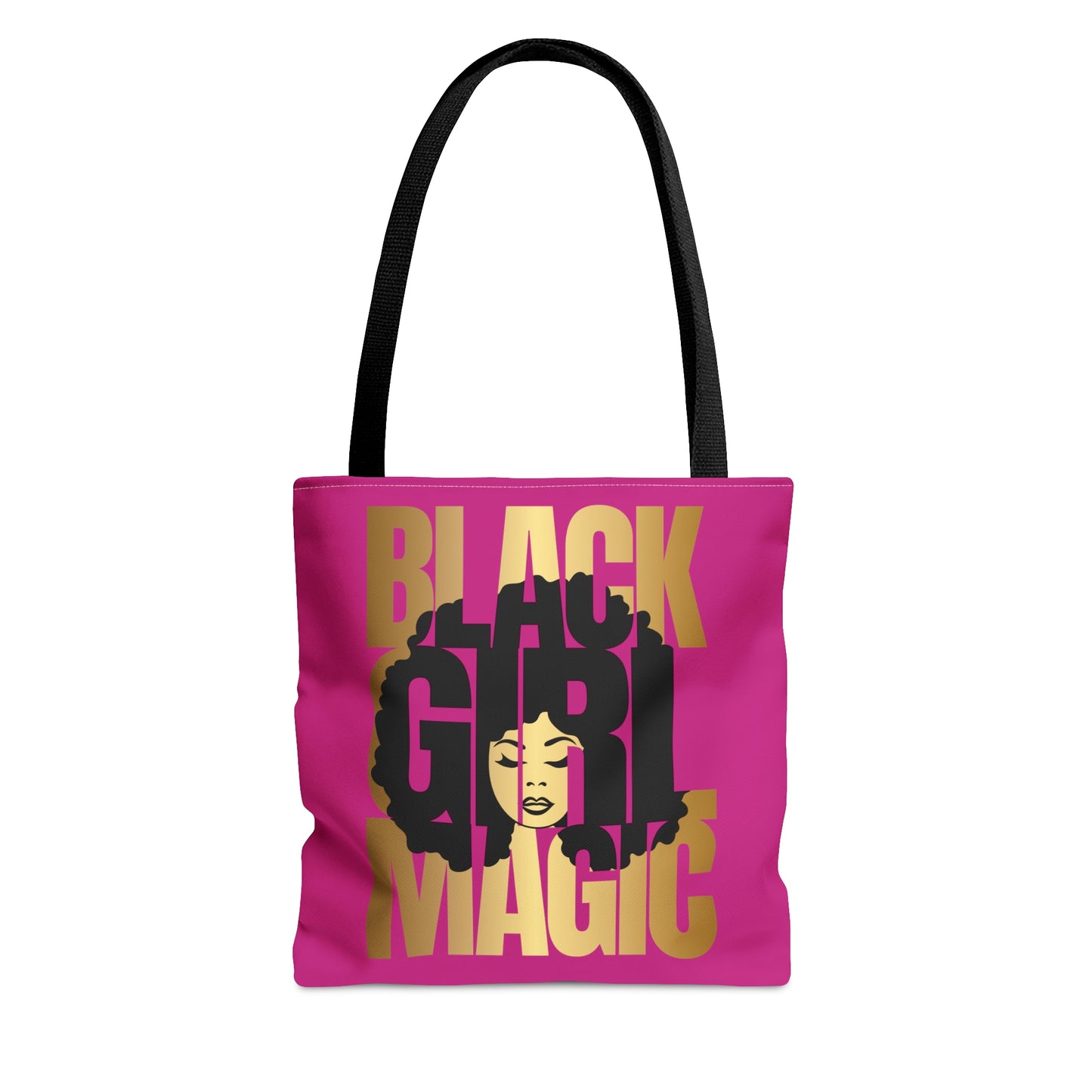 Pink Black Girl Magic Tote Bag
