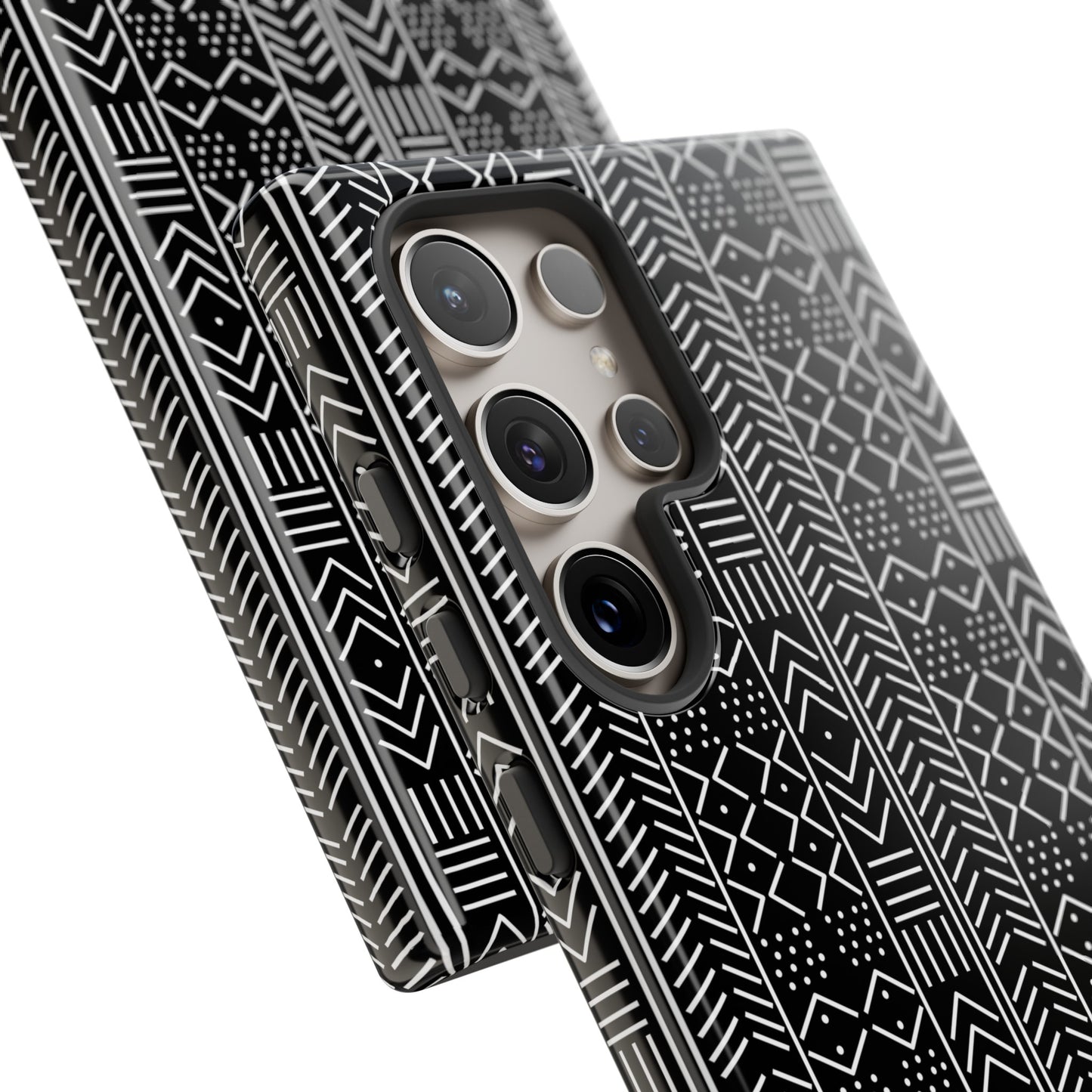 Black & White Mudcloth Samsung Tough Cases | African Samsung Case | Afrocentric Samsung Case