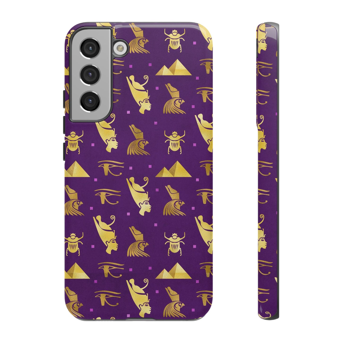 Purple and Gold Egyptian Samsung Tough Cases | African Samsung Case | Afrocentric Samsung Case | Egyptian Samsung Case