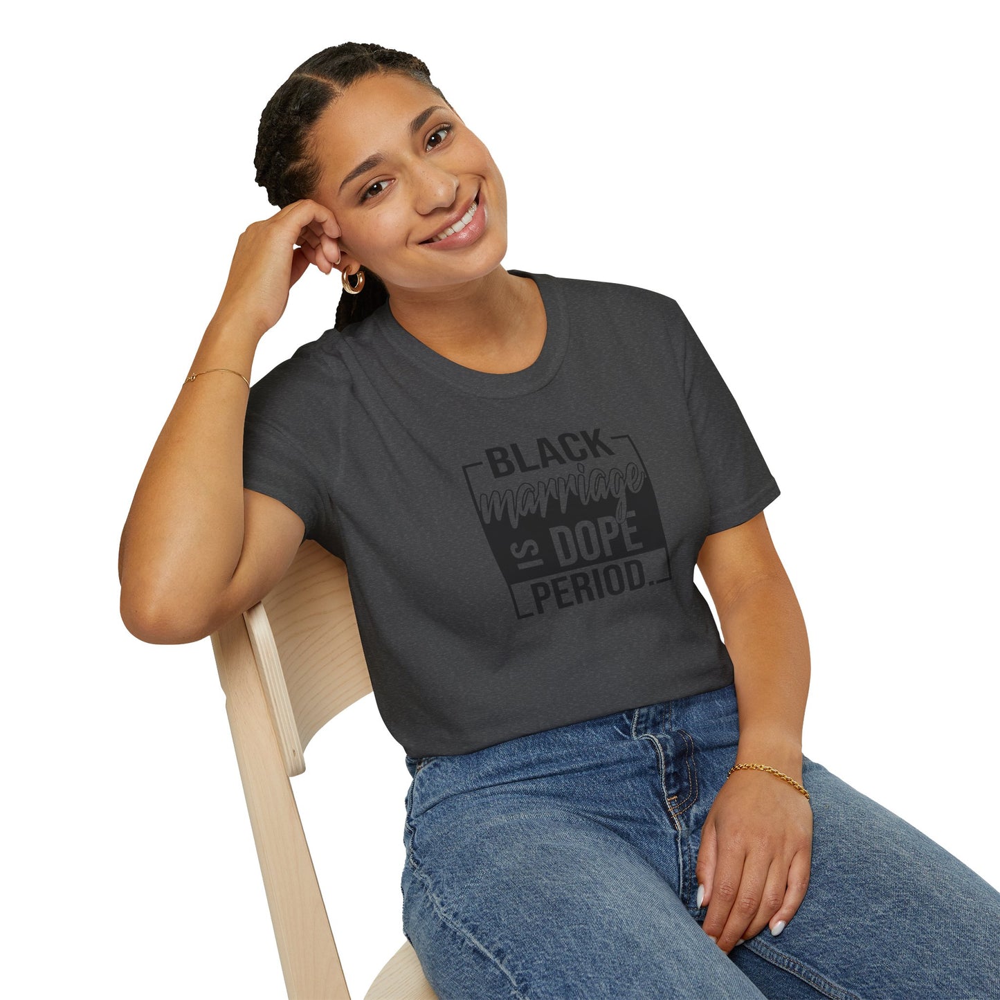 Black Marriage is Dope Unisex Softstyle T-Shirt