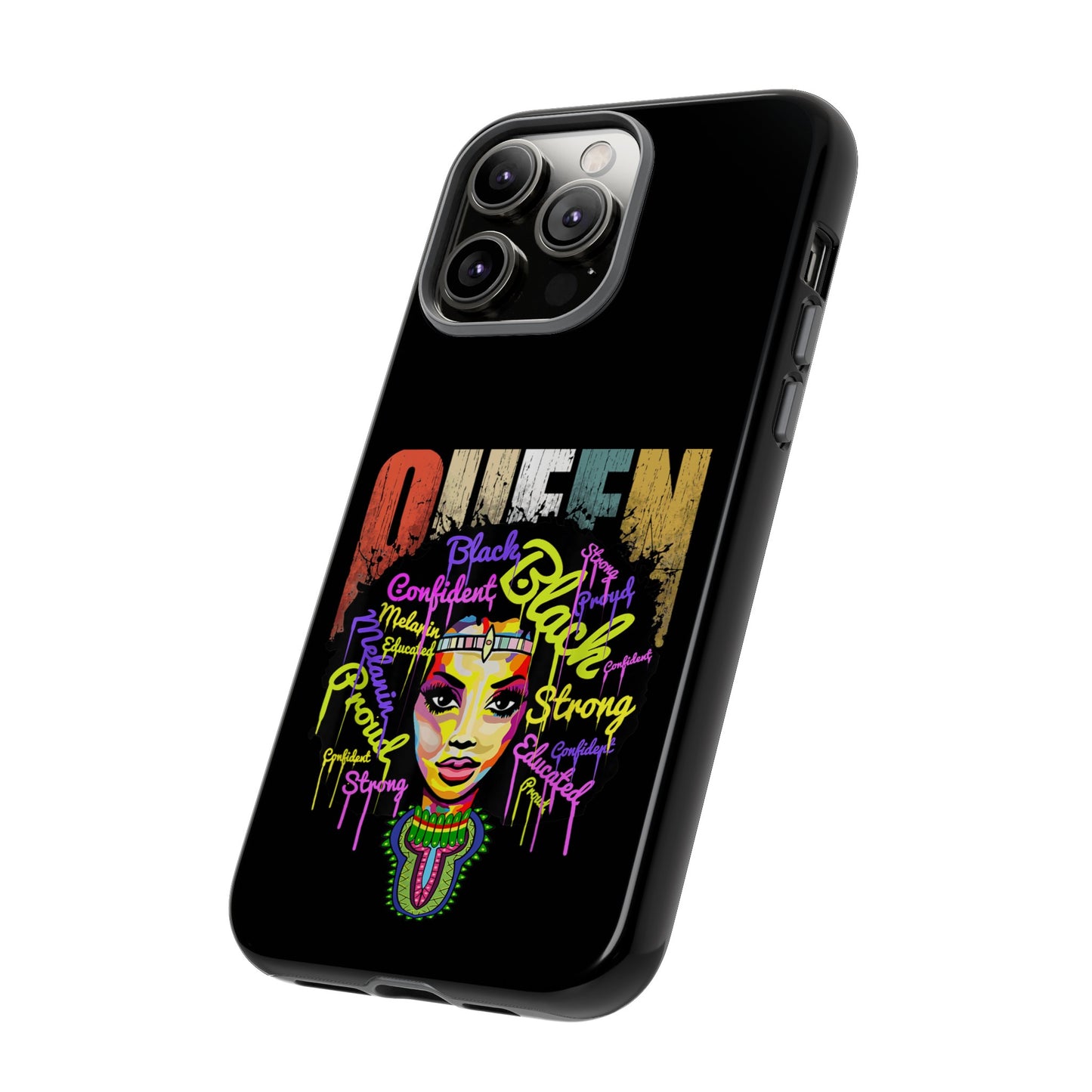 iPhone Black Queen Tough Cases | Ankara iPhone Case | Afrocentric iPhone Case