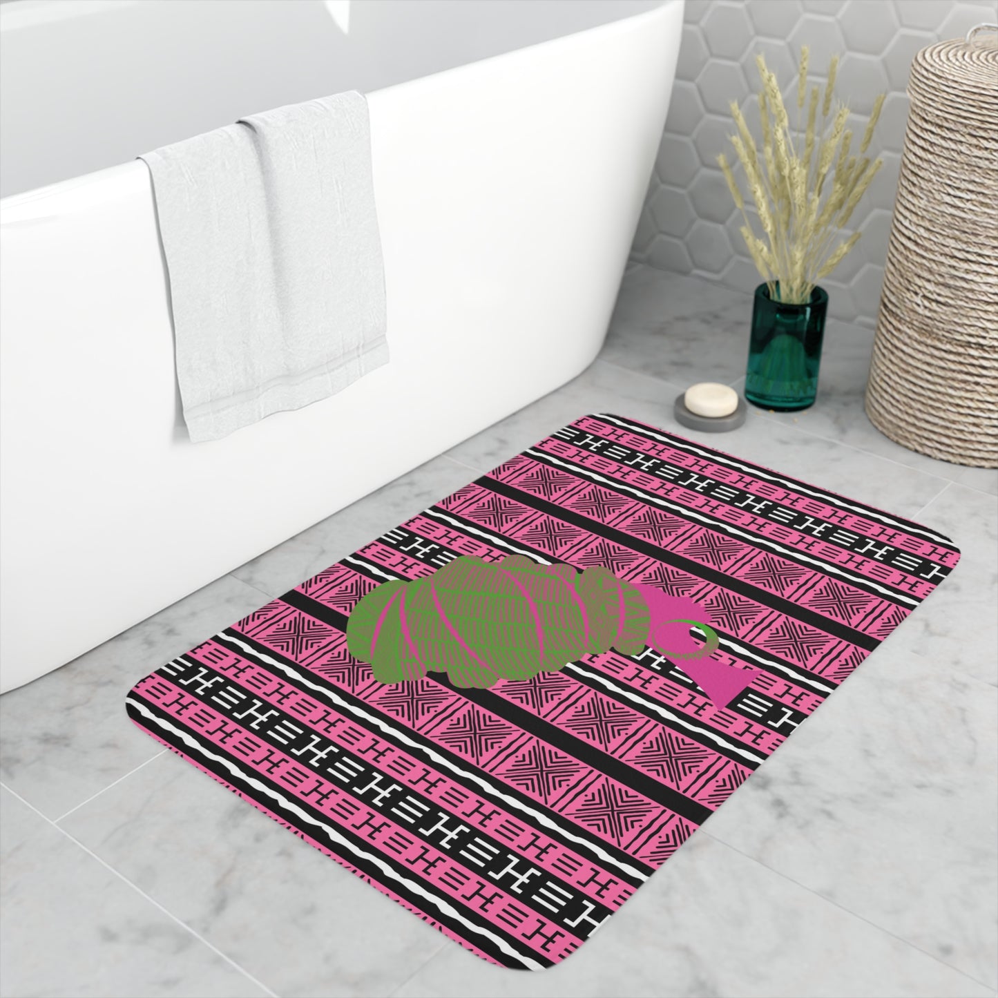 Pink Queen Memory Foam Bath Mat