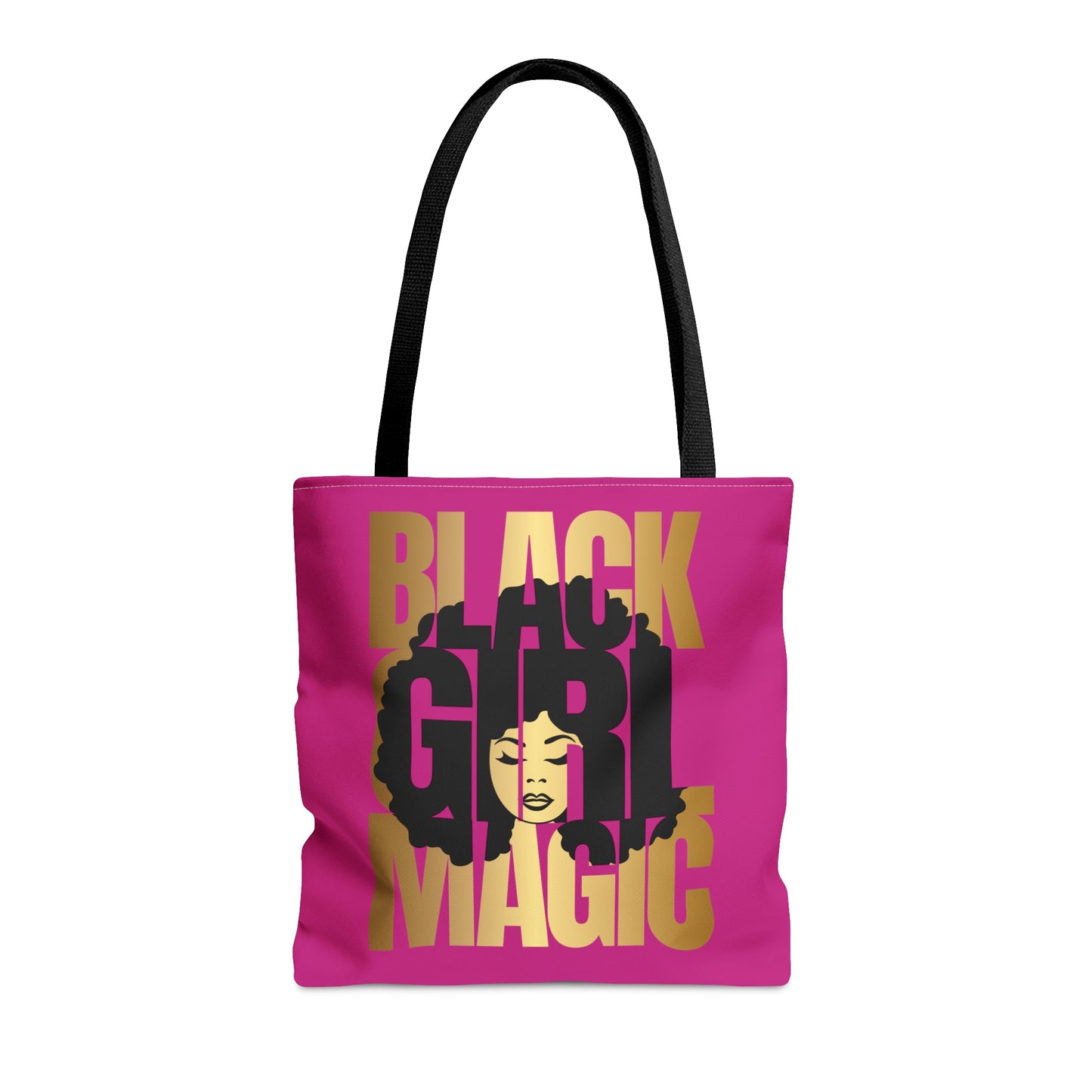 Pink Black Girl Magic Tote Bag