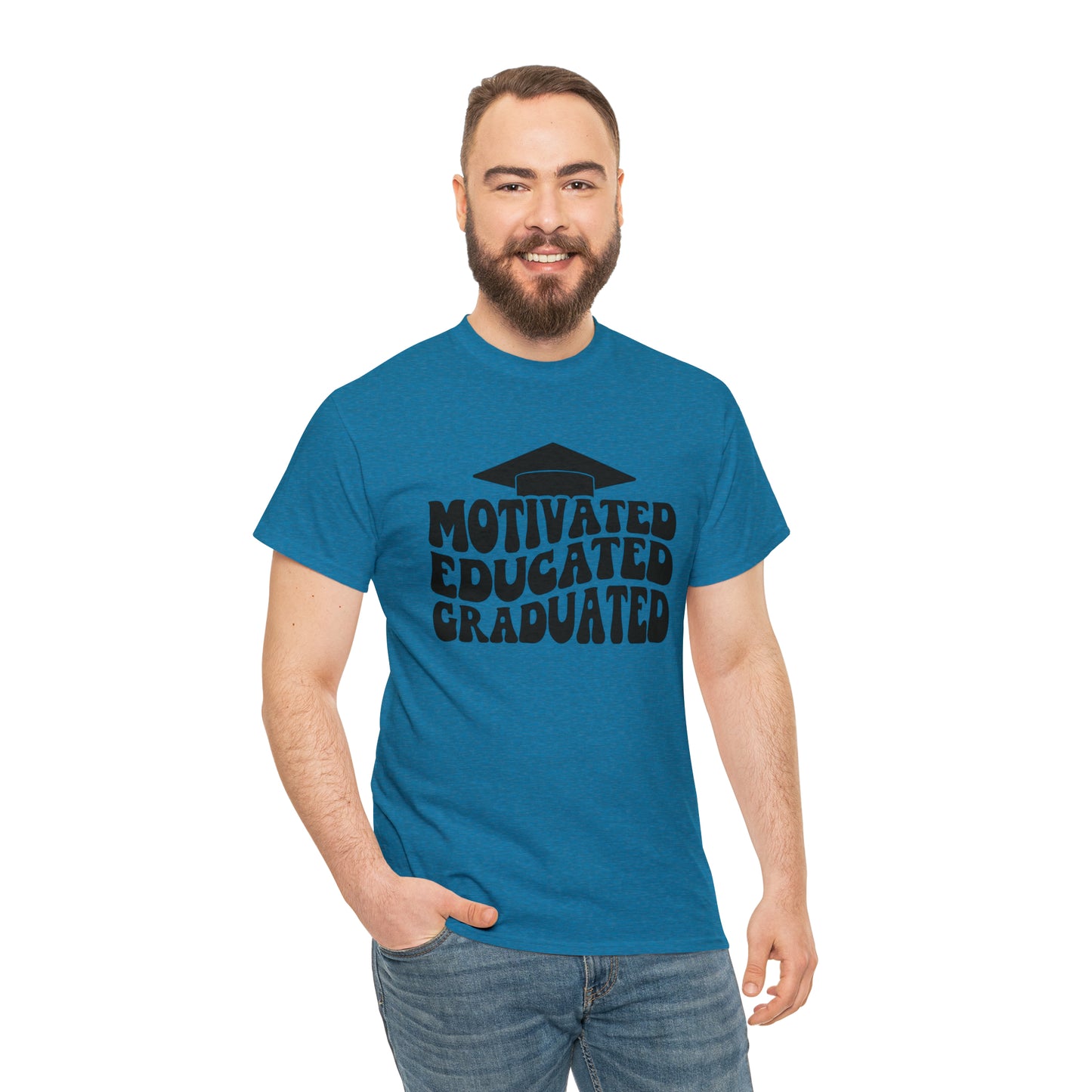 Motivated..Educated..Graduated Cotton Tee