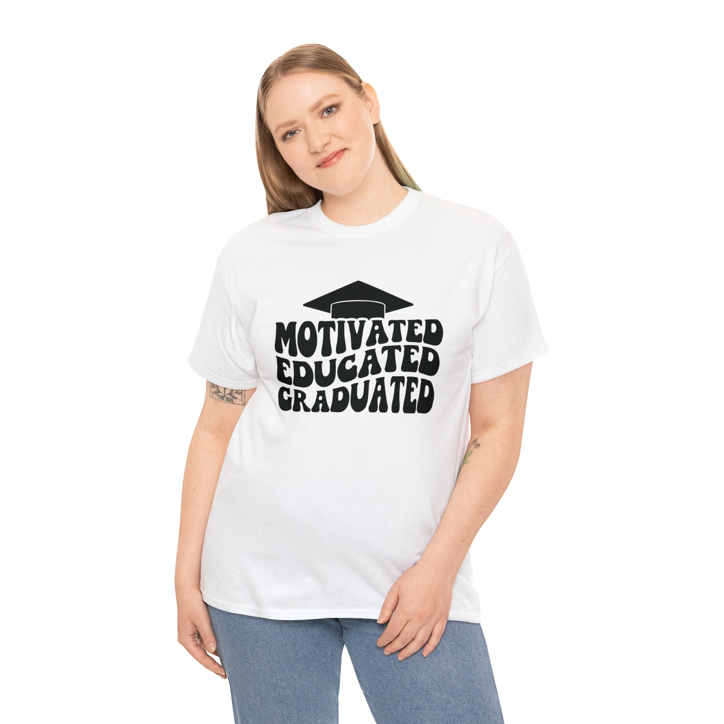 Motivated..Educated..Graduated Cotton Tee