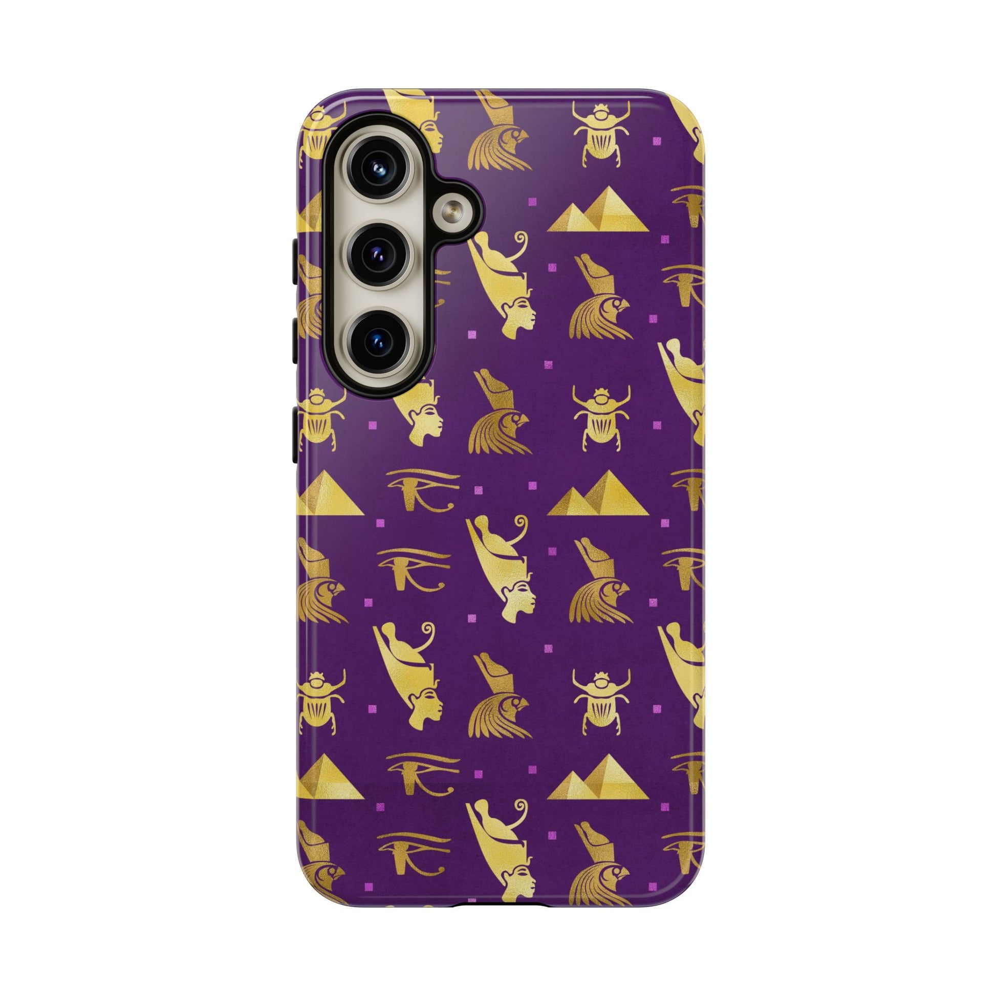 Purple and Gold Egyptian Samsung Tough Cases | African Samsung Case | Afrocentric Samsung Case | Egyptian Samsung Case