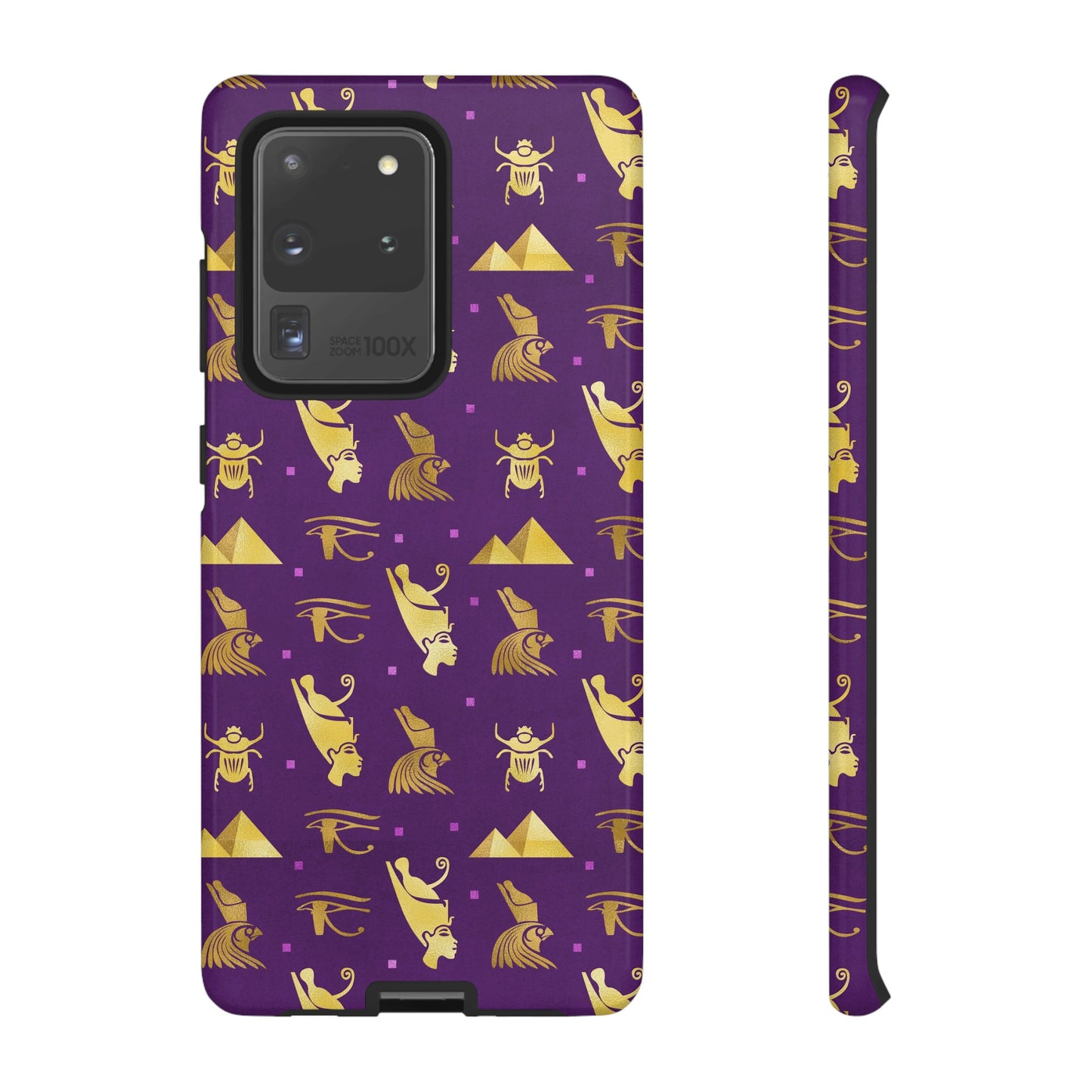 Purple and Gold Egyptian Samsung Tough Cases | African Samsung Case | Afrocentric Samsung Case | Egyptian Samsung Case