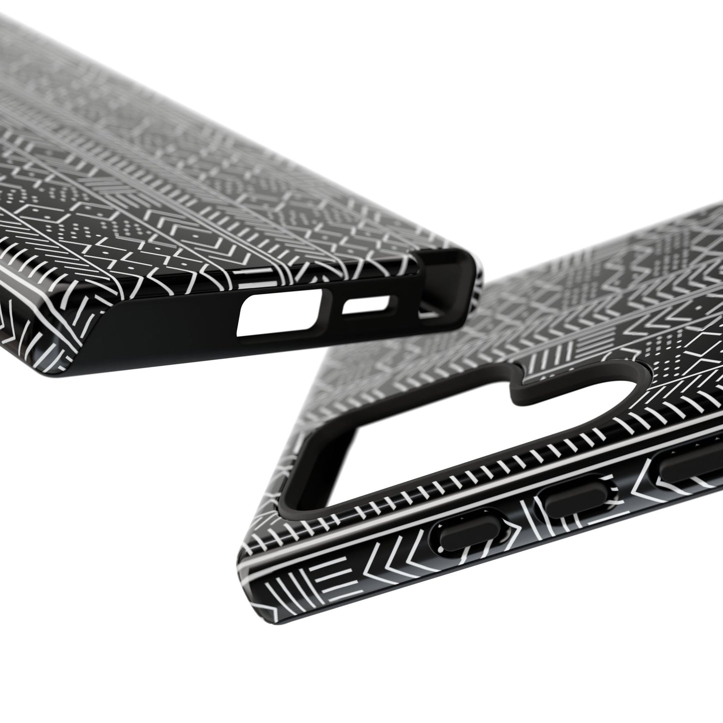 Black & White Mudcloth Samsung Tough Cases | African Samsung Case | Afrocentric Samsung Case
