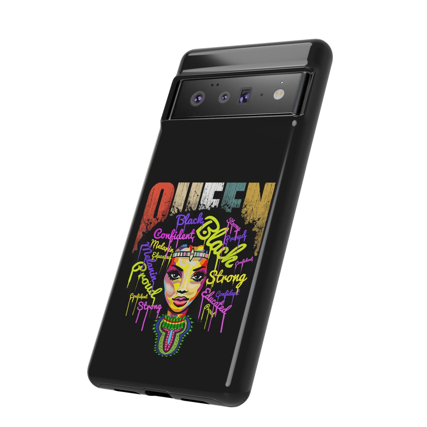 Black Queen Google Pixel Tough Cases | African Google Pixel Case | Afrocentric Google Pixel Case