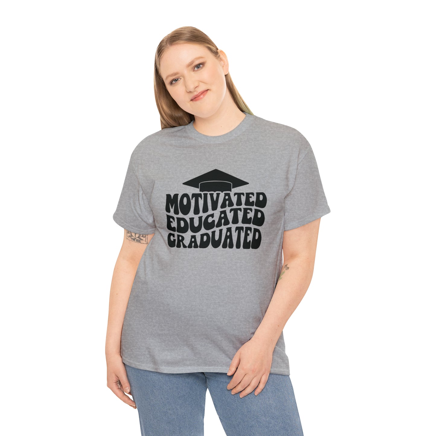 Motivated..Educated..Graduated Cotton Tee