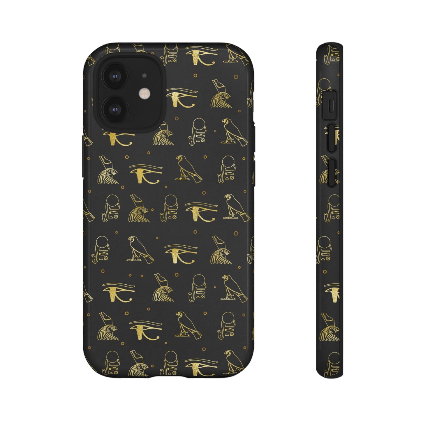 Black Gold Egyptian iPhone Tough Cases | Egyptian iPhone Case | Afrocentric iPhone Case