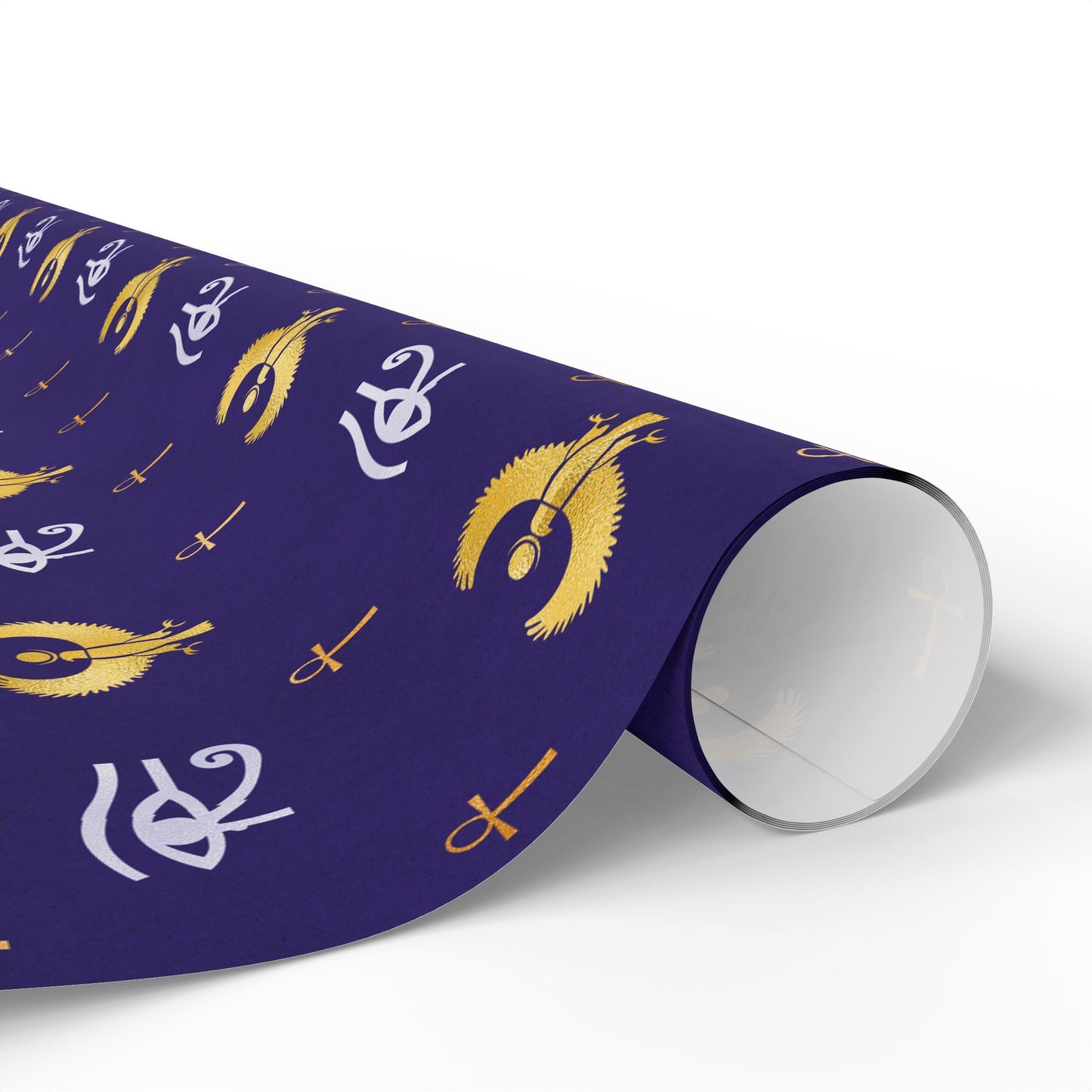 Blue Egyptian Wrapping Papers | Ankh Wrapping Paper | Afrocentric Wrapping Paper | Eye of Horus Craft Paper