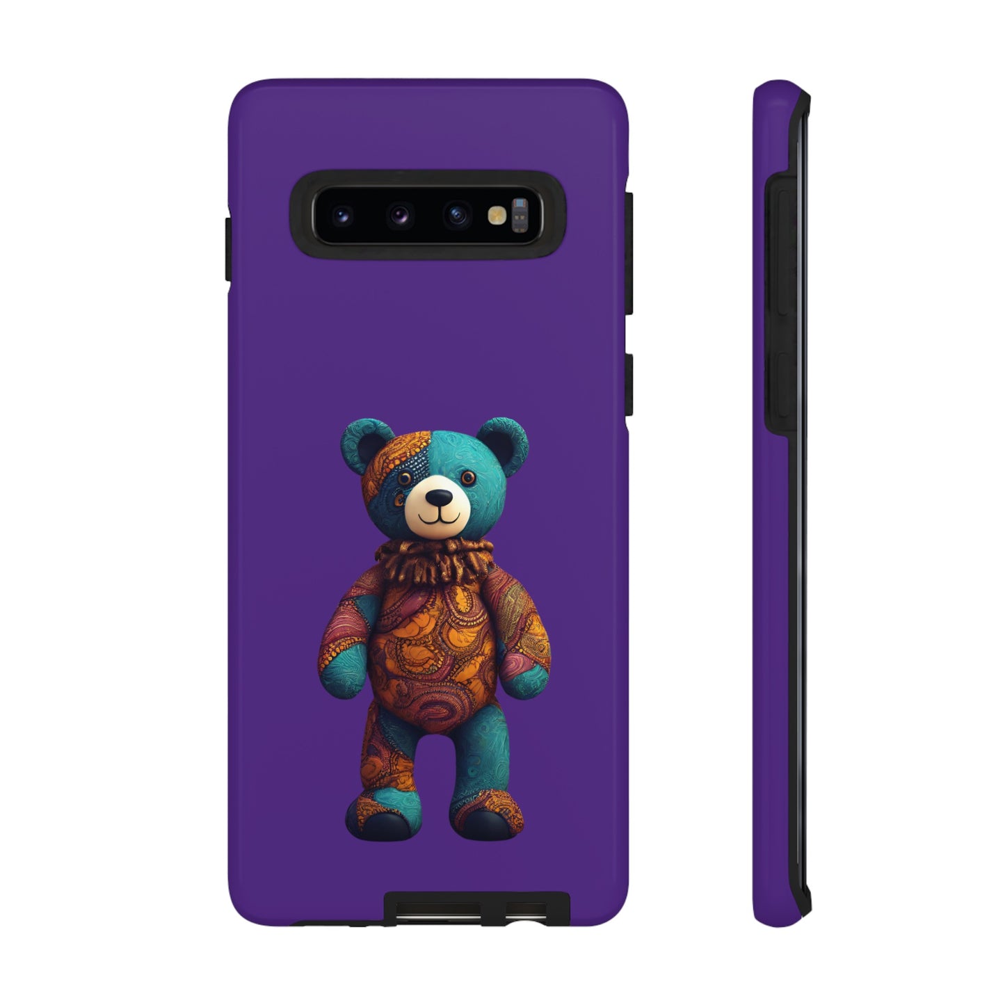 Purple and Blue Bear Samsung Tough Cases | African Samsung Case | Afrocentric Samsung Case