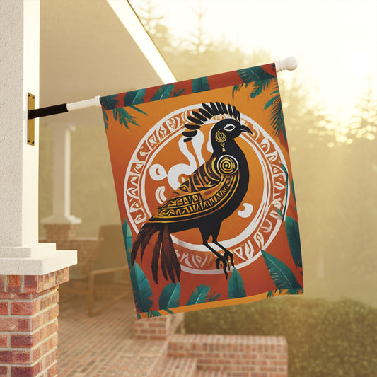 Sankofa Bird Home Flag | House Banner | Black Gifts | Yard Gifts | Yard Flag | Adinkra Banner