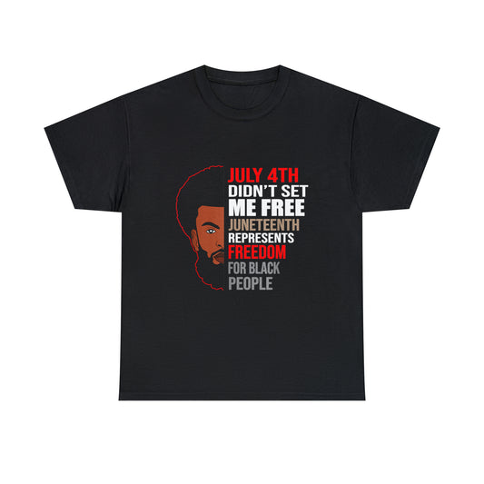 Juneteenth/ July 4th Cotton Tee