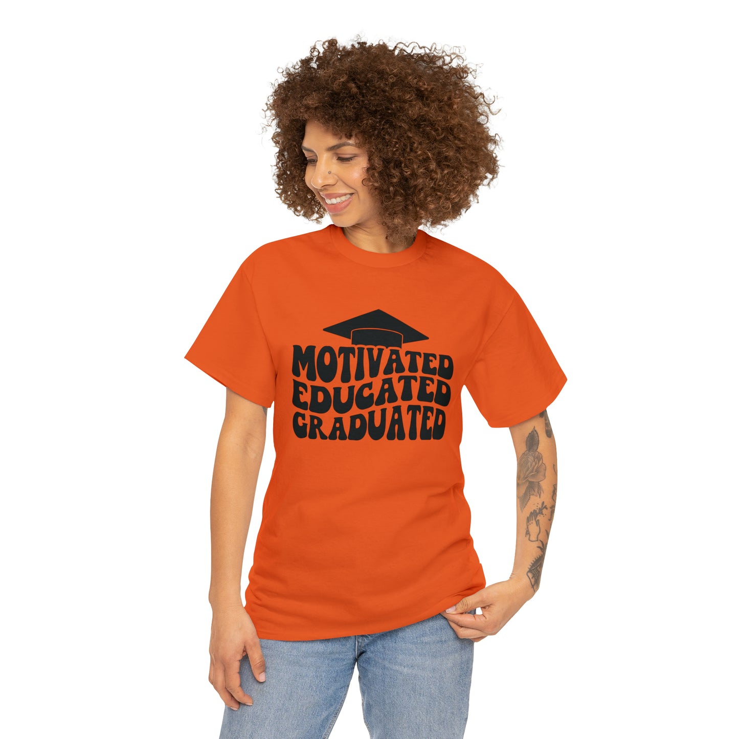 Motivated..Educated..Graduated Cotton Tee