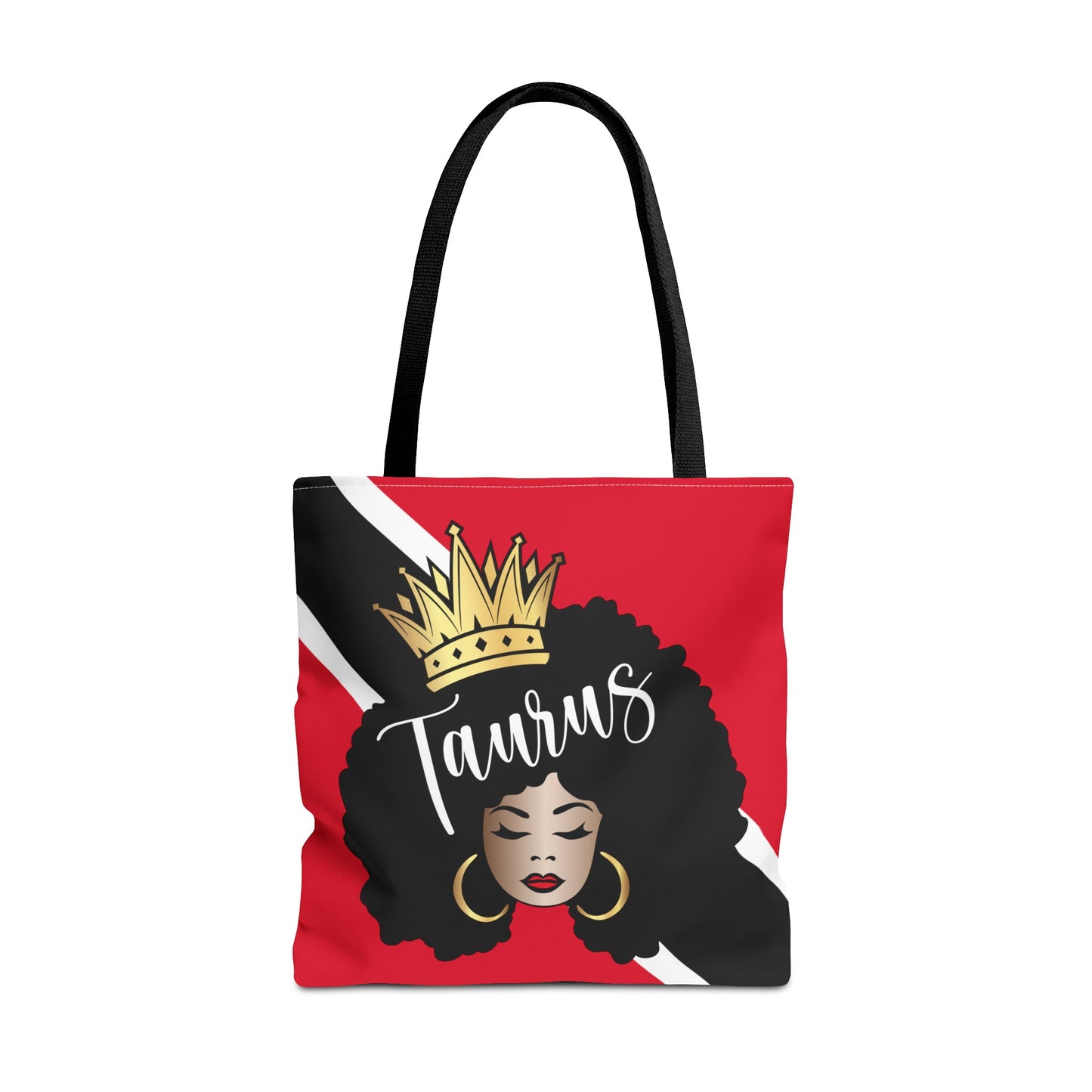 Trinidad Flag African American Woman Tote Bag | African Queen Bag | Black Girl Bag | Taurus  Bag