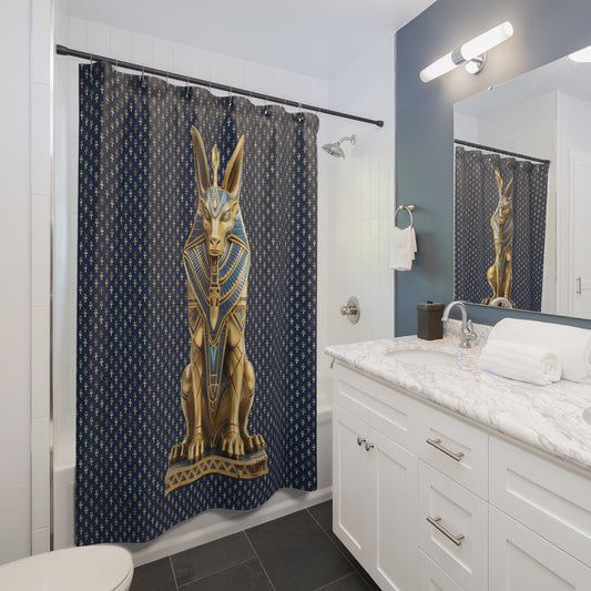 Anubis Egyptian Shower Curtain
