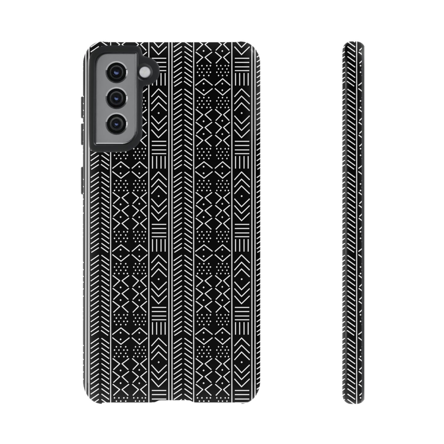 Black & White Mudcloth Samsung Tough Cases | African Samsung Case | Afrocentric Samsung Case