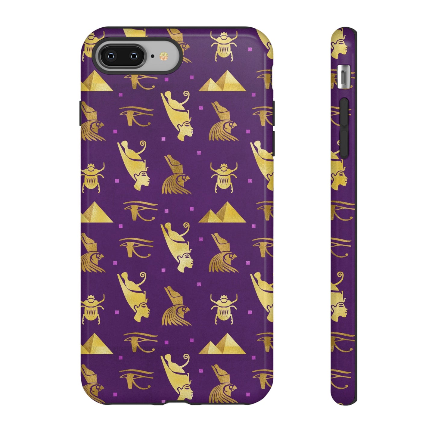 Purple and Gold Egyptian iPhone Tough Cases | Egyptian iPhone Case | Afrocentric iPhone Case
