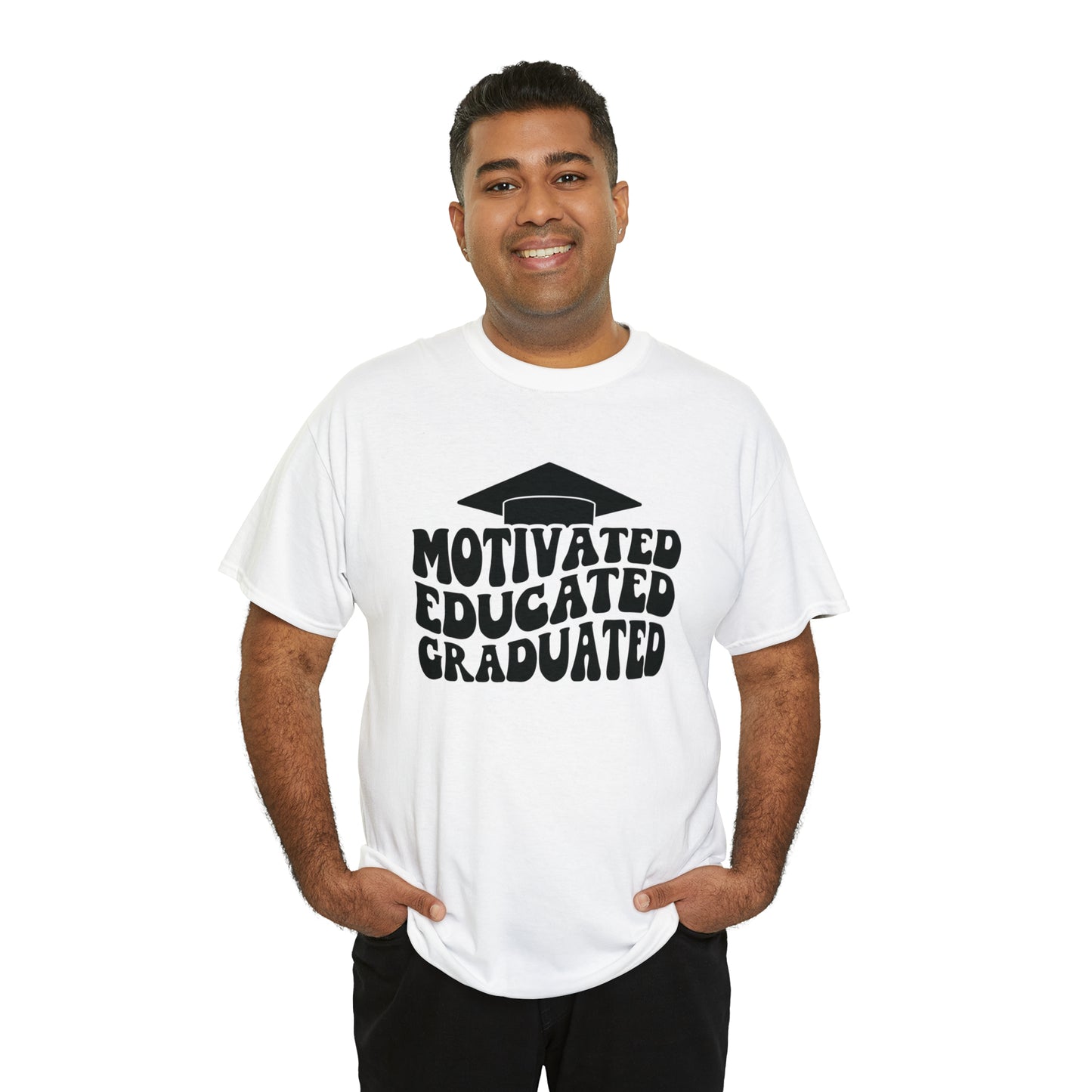 Motivated..Educated..Graduated Cotton Tee