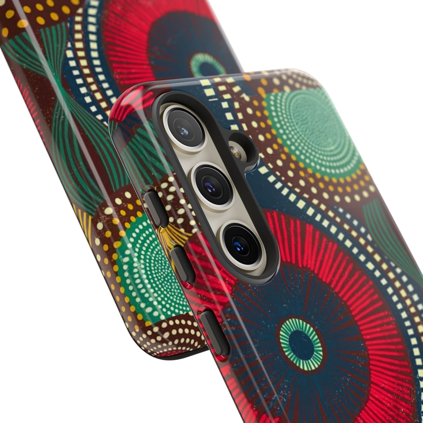 Ankara Pattern Phone Case, Stylish Mobile Cover, Unique Gift for Tech Lovers, Modern Design, Holiday Present