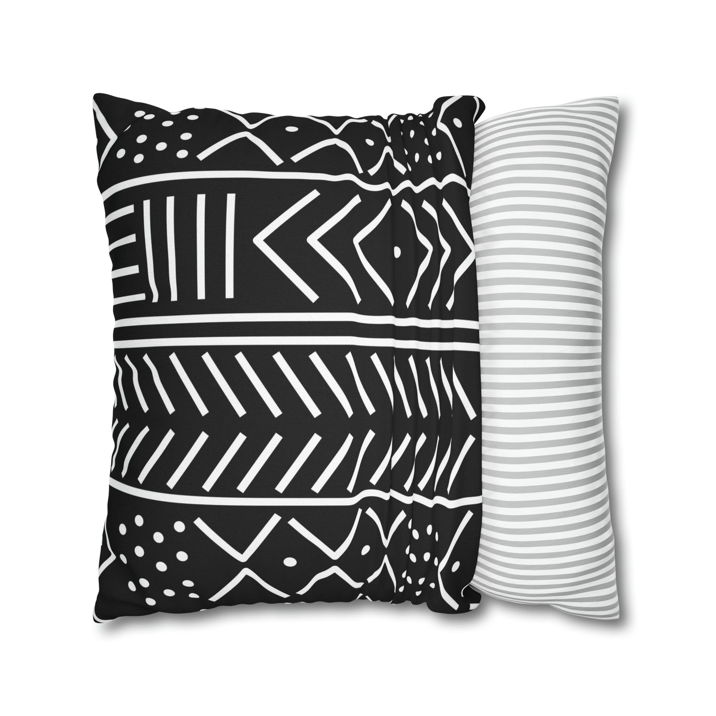 Tribal Square Pillow Case | Afrocentric Pillow Case | Mudcloth Pillow Case