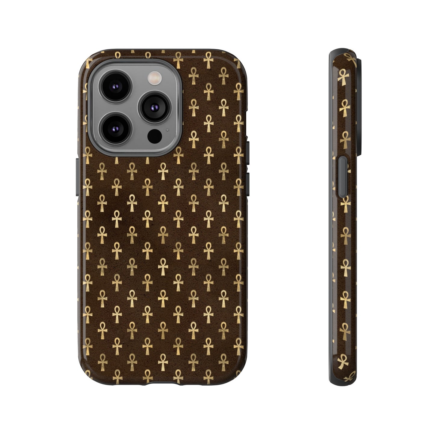 Brown Ankh iPhone Tough Cases | Egyptian iPhone Case | Ankh iPhone Case