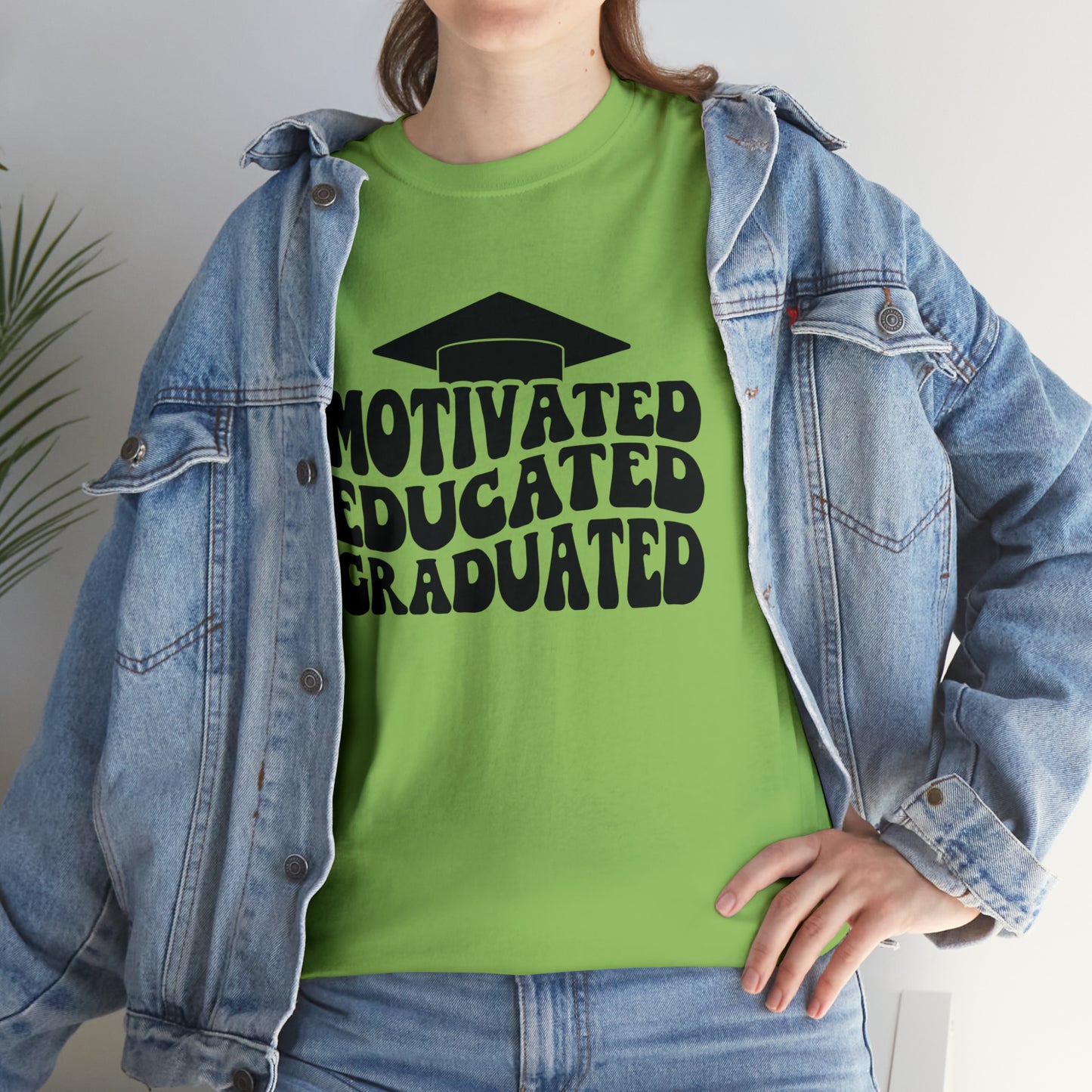 Motivated..Educated..Graduated Cotton Tee