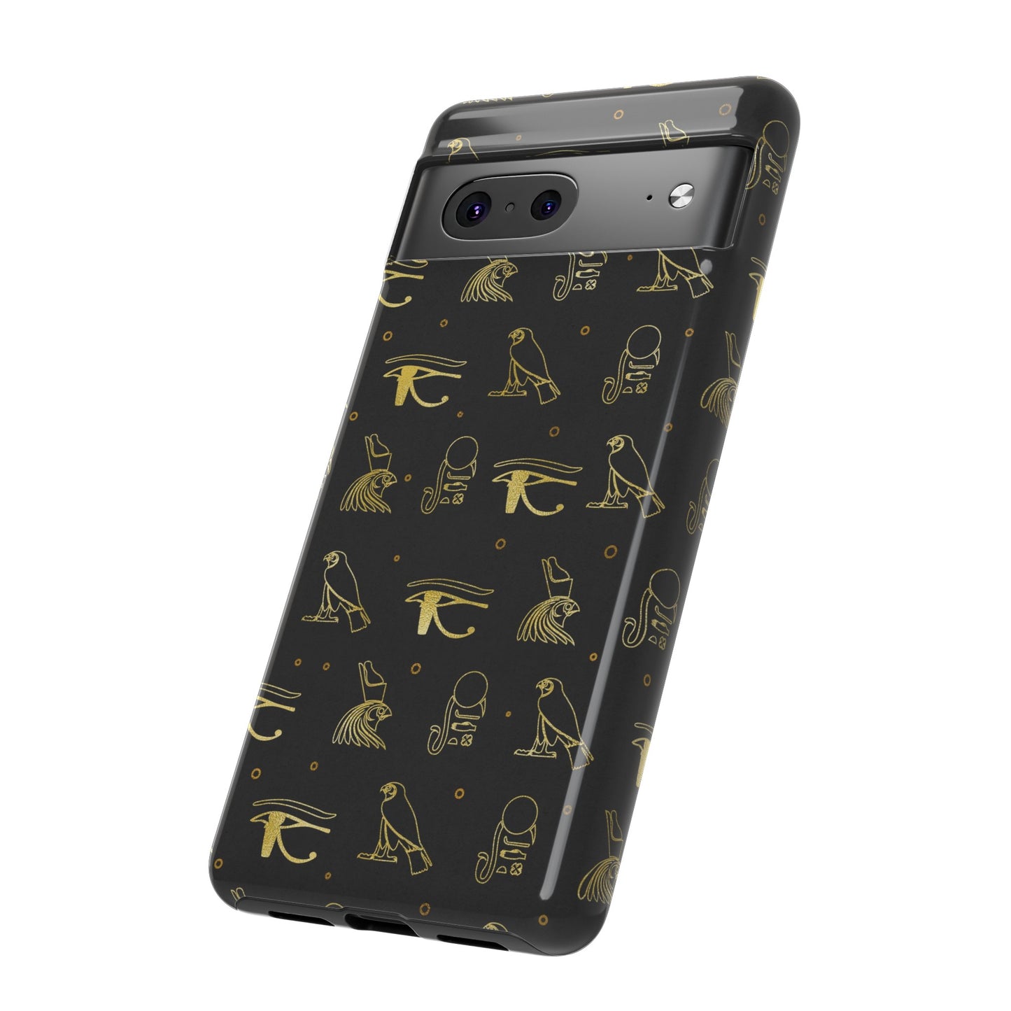 Black Gold Egyptian Google Pixel Tough Cases | African Google Pixel Case | Afrocentric Google Pixel Case | Egyptian Phone Case