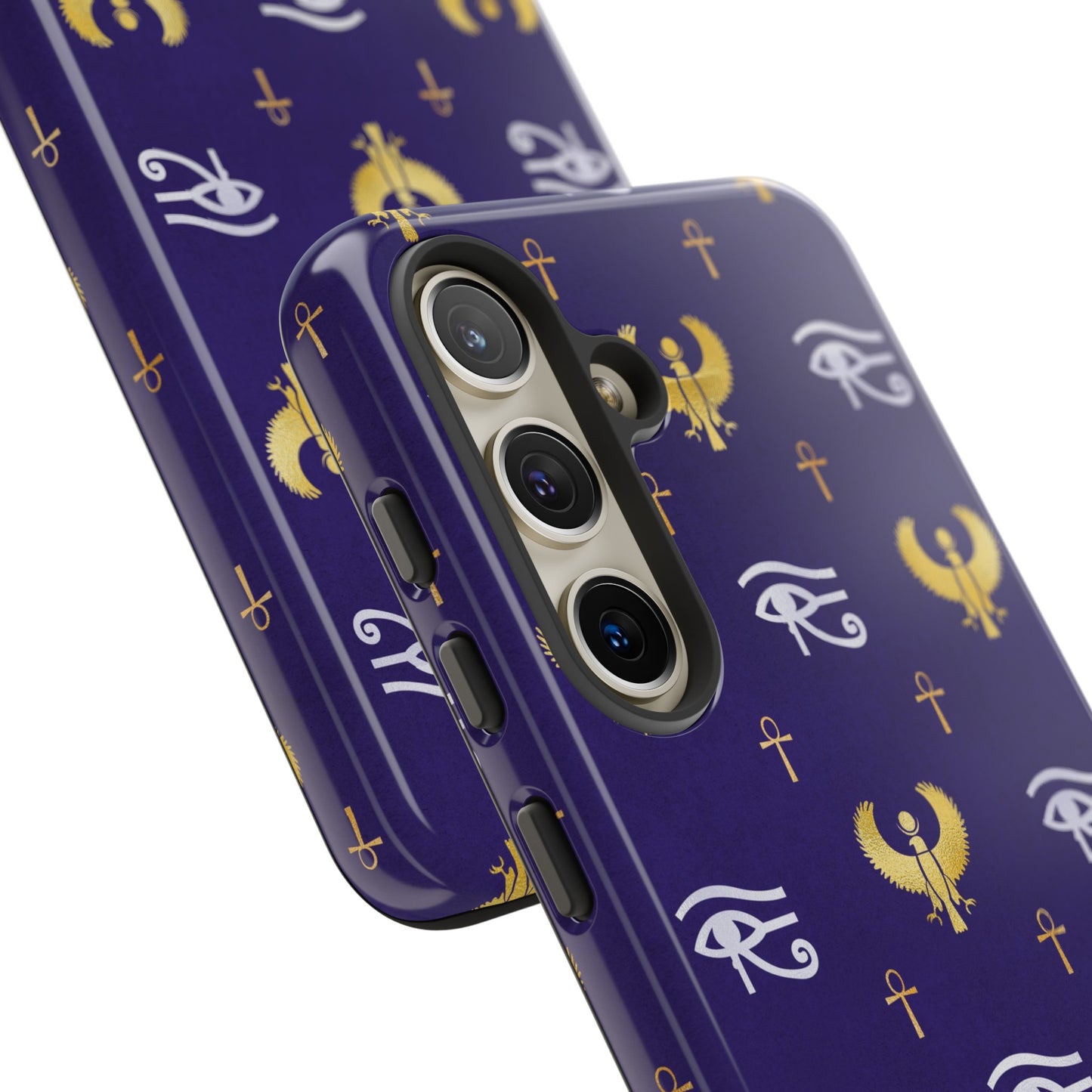 Blue Gold Egyptian Samsung Tough Cases | African Samsung Case | Afrocentric Samsung Case | Egyptian Samsung Case