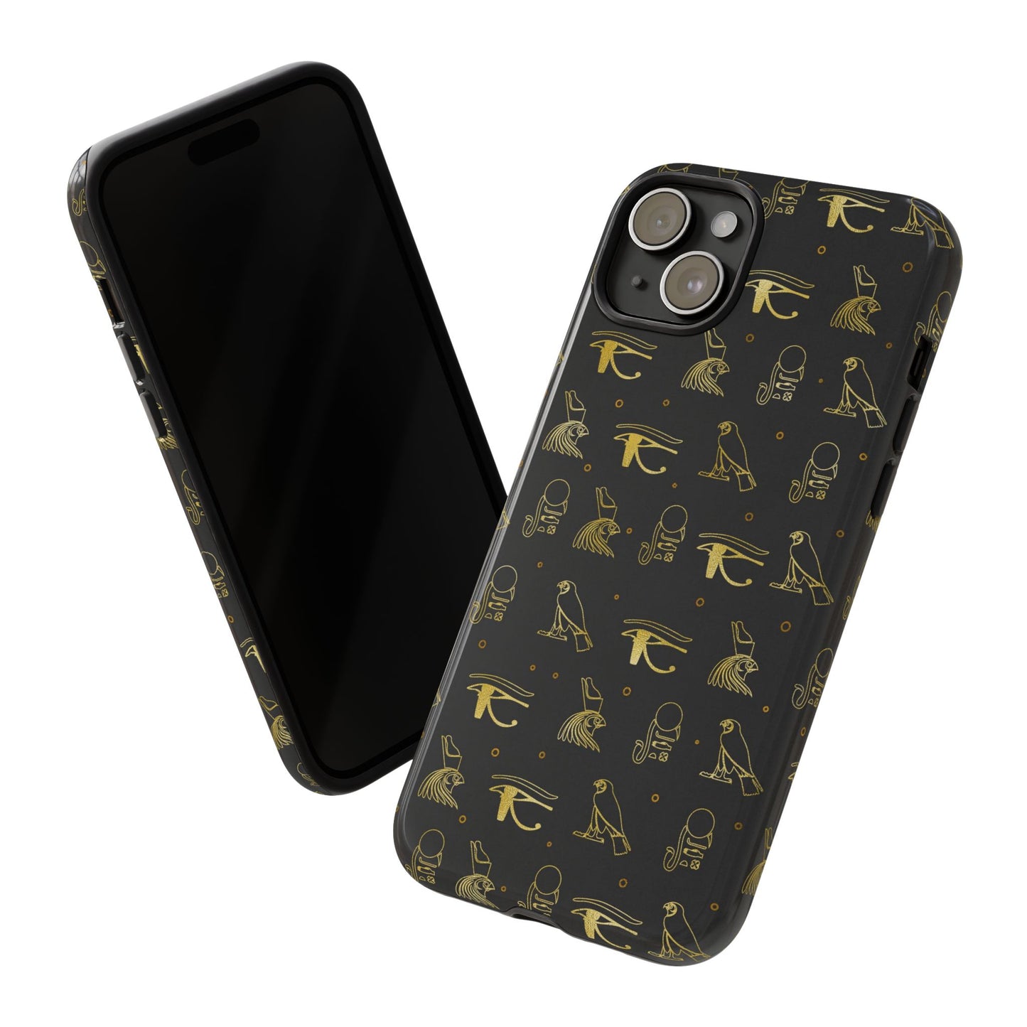 Black Gold Egyptian iPhone Tough Cases | Egyptian iPhone Case | Afrocentric iPhone Case