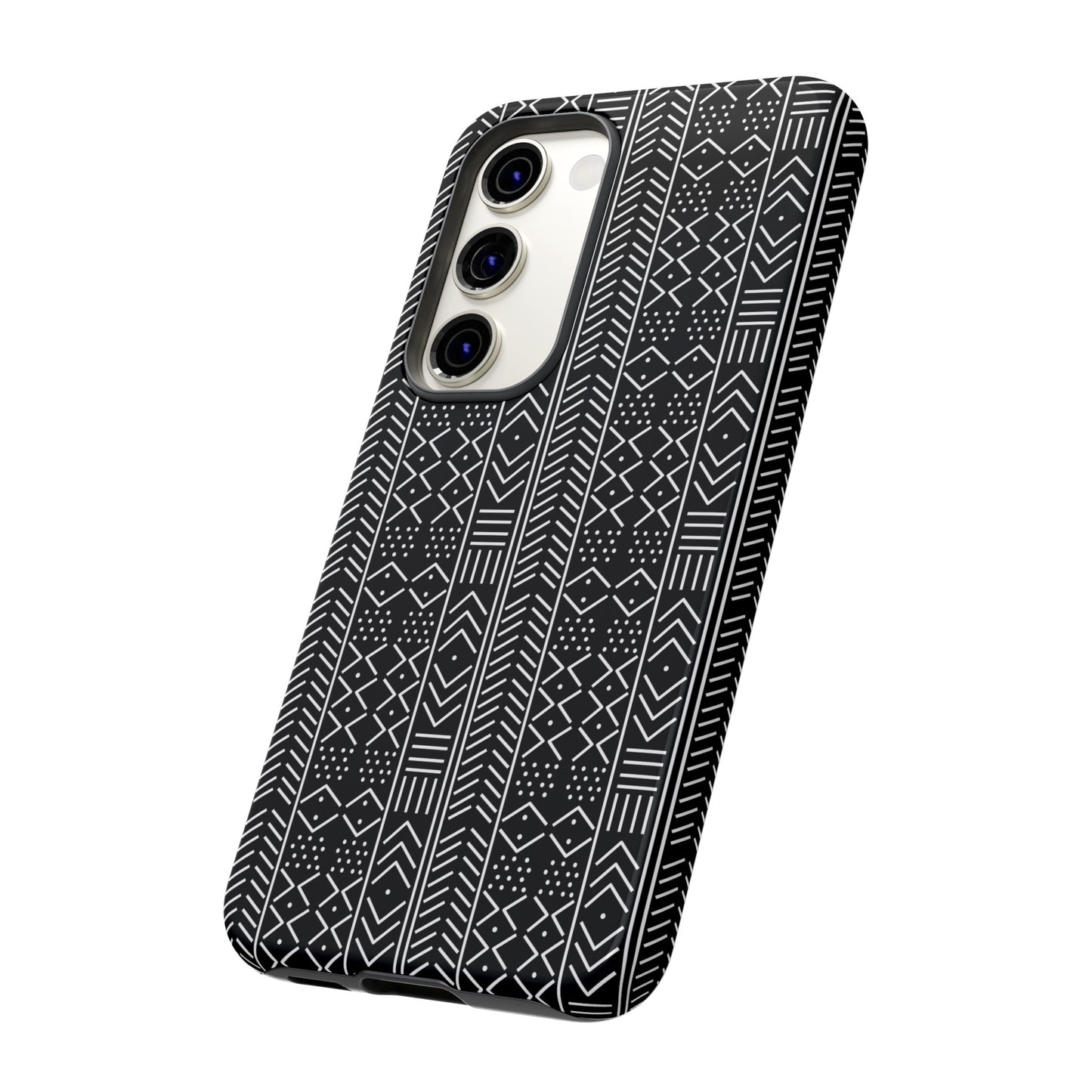 Black & White Mudcloth Samsung Tough Cases | African Samsung Case | Afrocentric Samsung Case