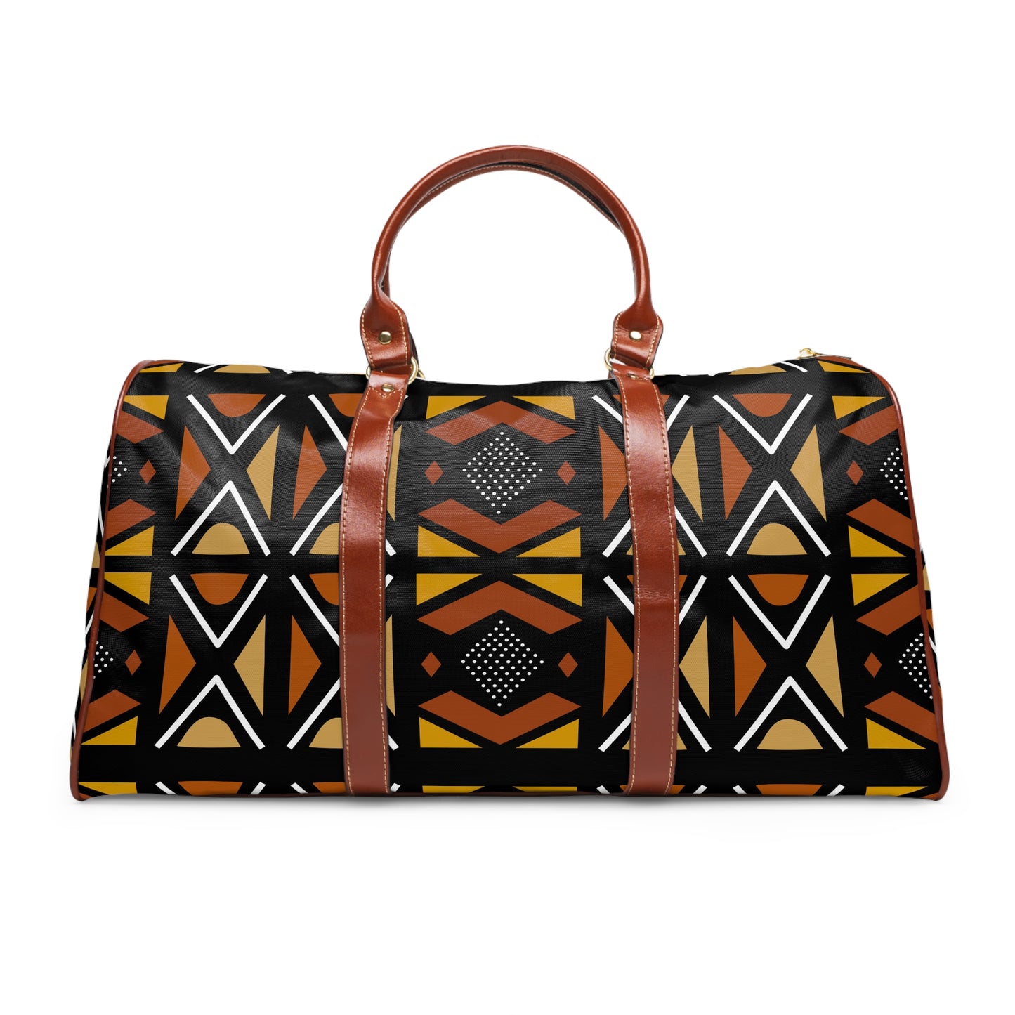 Mudcloth Inspired Waterproof Travel Bag