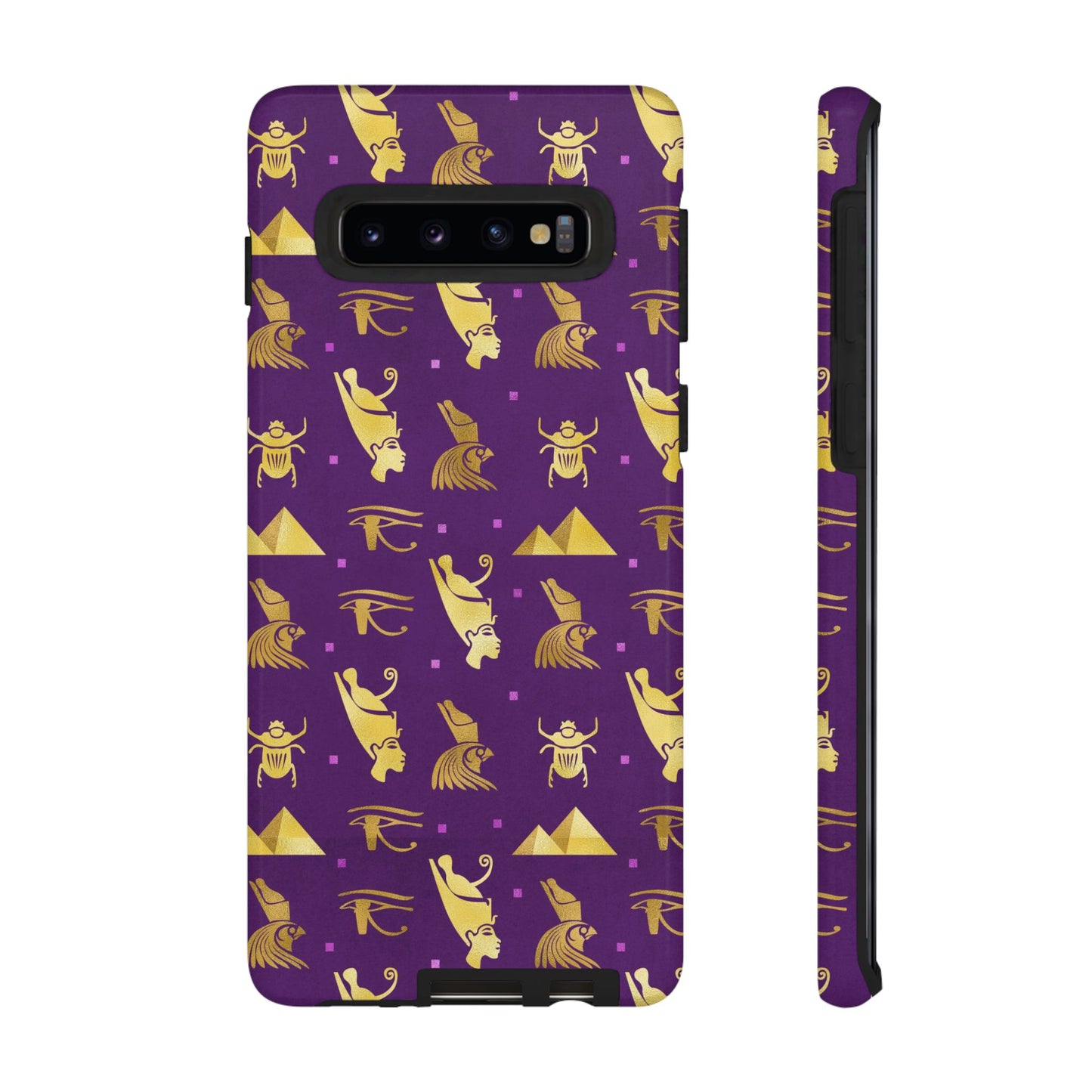 Purple and Gold Egyptian Samsung Tough Cases | African Samsung Case | Afrocentric Samsung Case | Egyptian Samsung Case