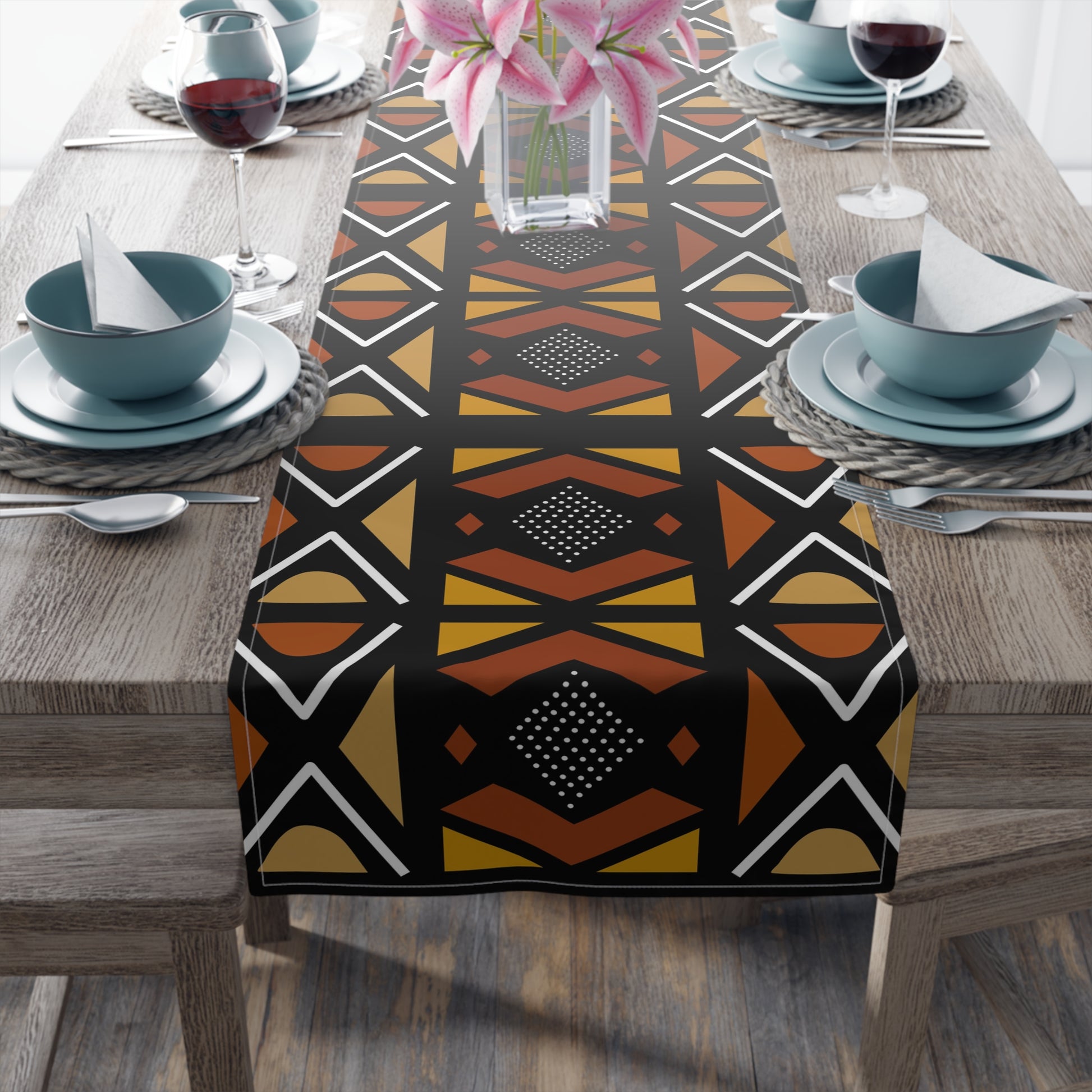 Mudcloth Inspired table runner