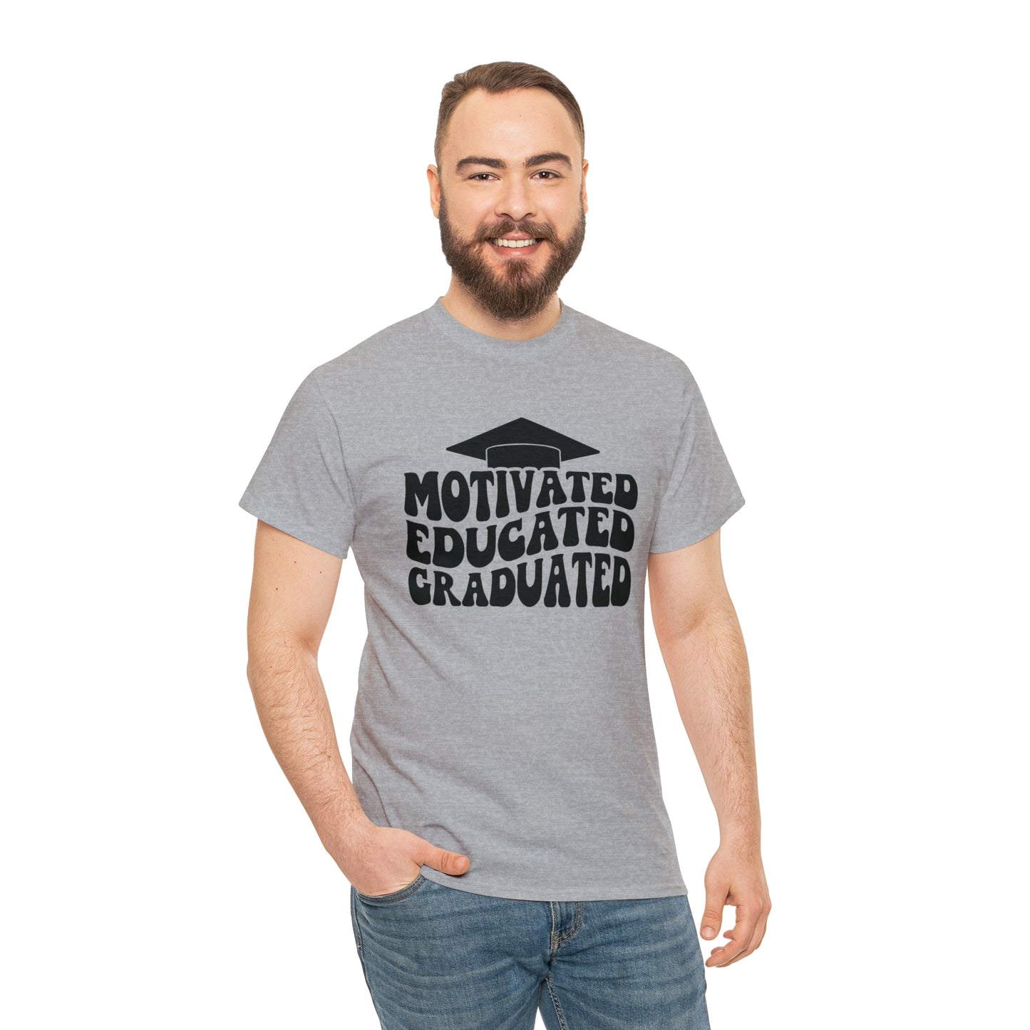 Motivated..Educated..Graduated Cotton Tee