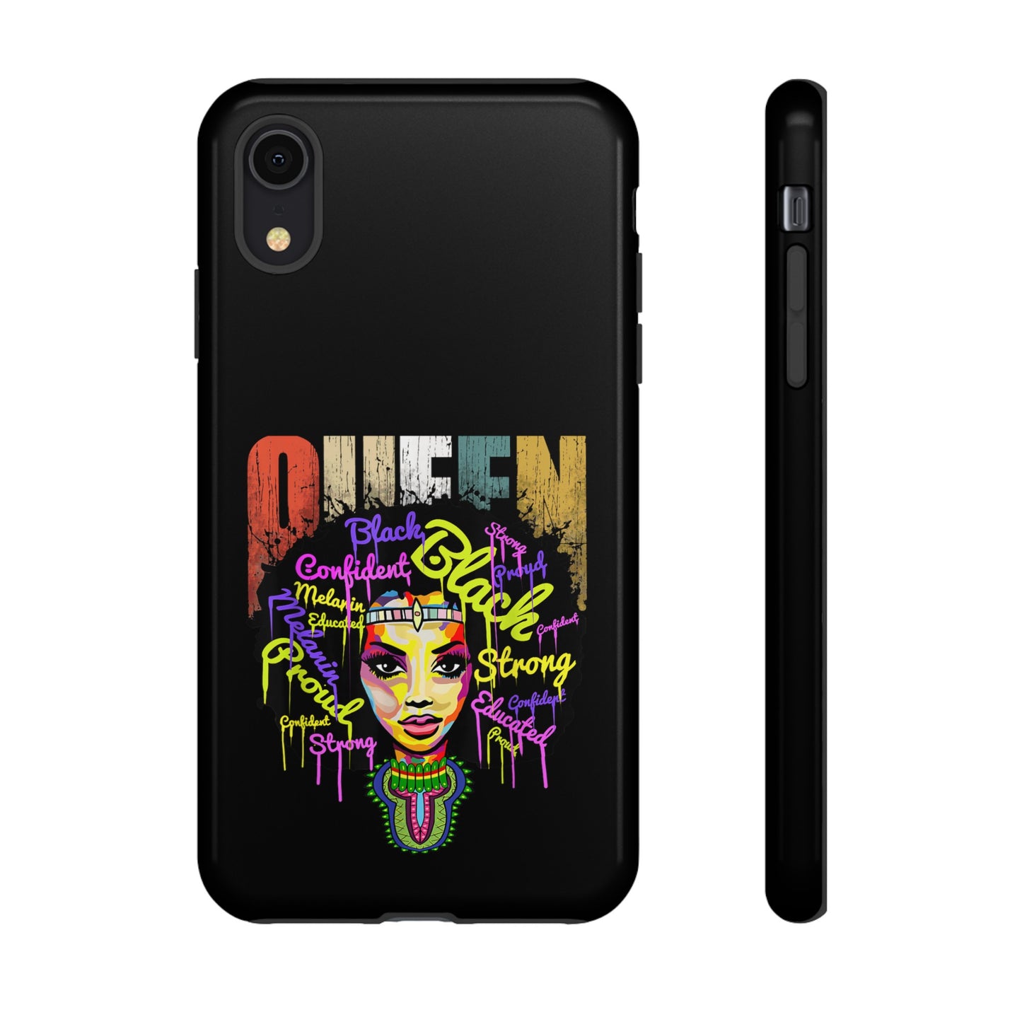 iPhone Black Queen Tough Cases | Ankara iPhone Case | Afrocentric iPhone Case