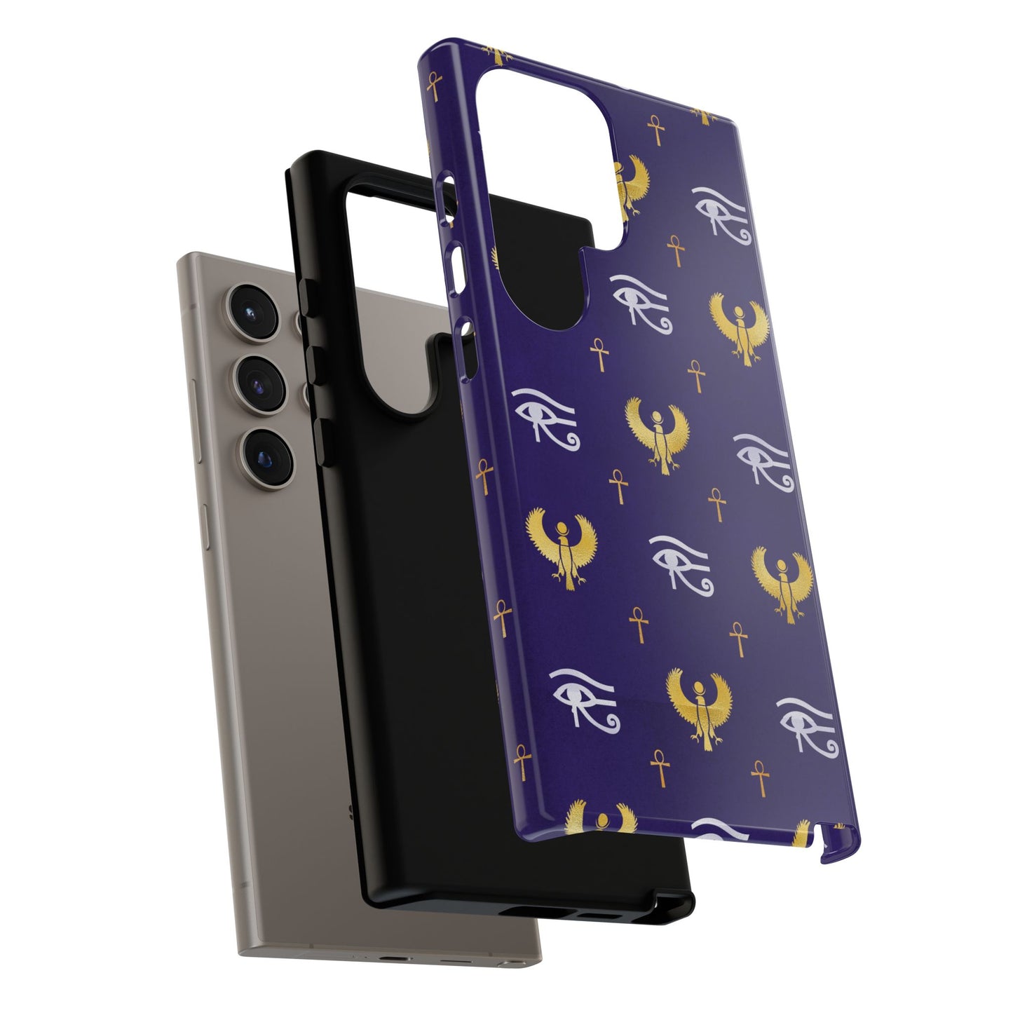 Blue Gold Egyptian Samsung Tough Cases | African Samsung Case | Afrocentric Samsung Case | Egyptian Samsung Case