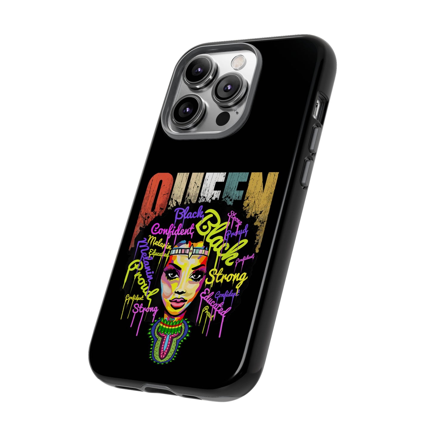 iPhone Black Queen Tough Cases | Ankara iPhone Case | Afrocentric iPhone Case