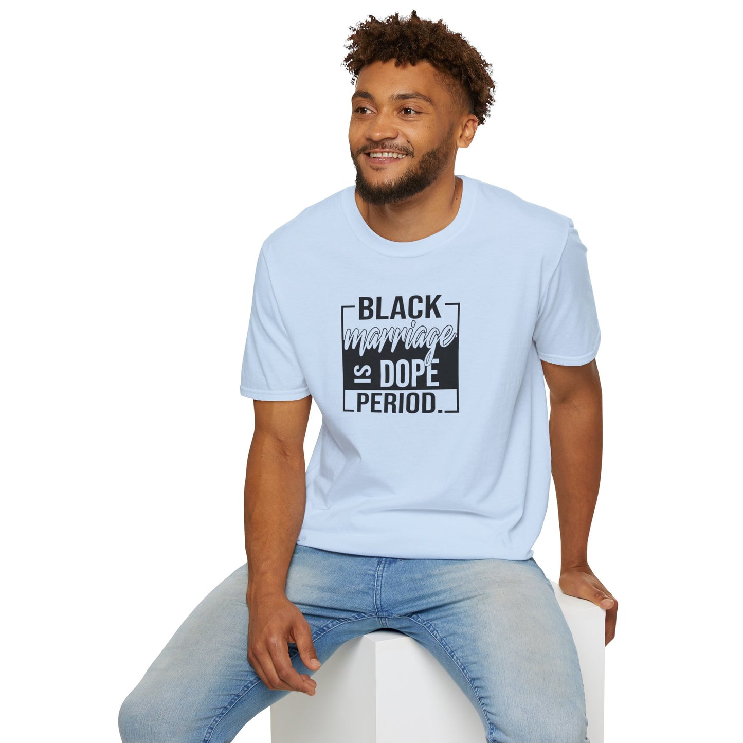 Black Marriage is Dope Unisex Softstyle T-Shirt