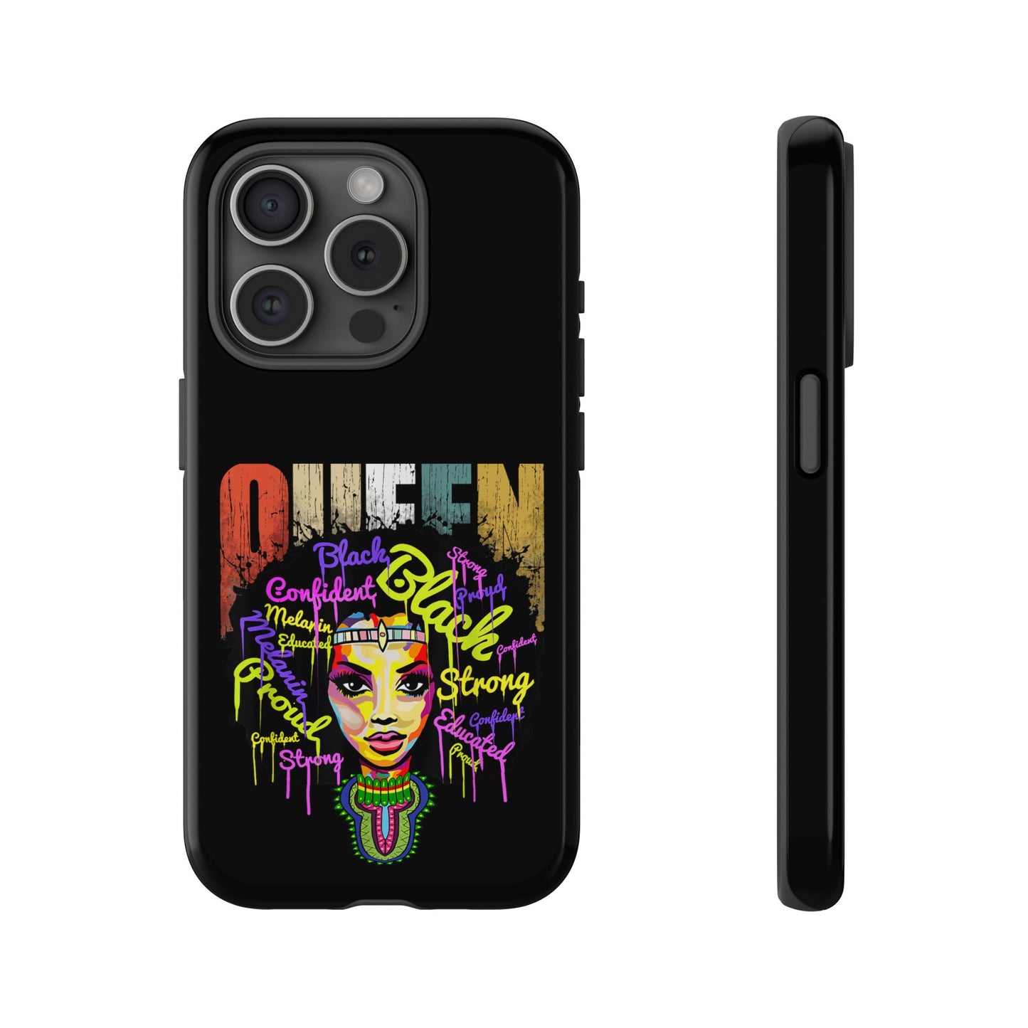 iPhone Black Queen Tough Cases | Ankara iPhone Case | Afrocentric iPhone Case