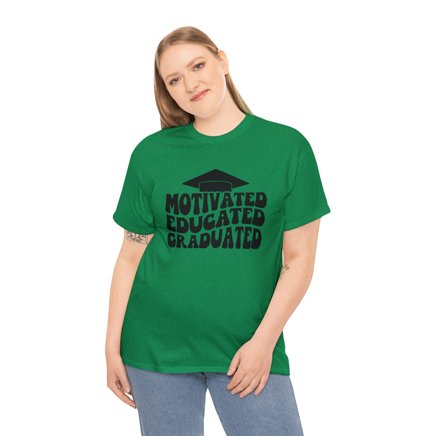 Motivated..Educated..Graduated Cotton Tee