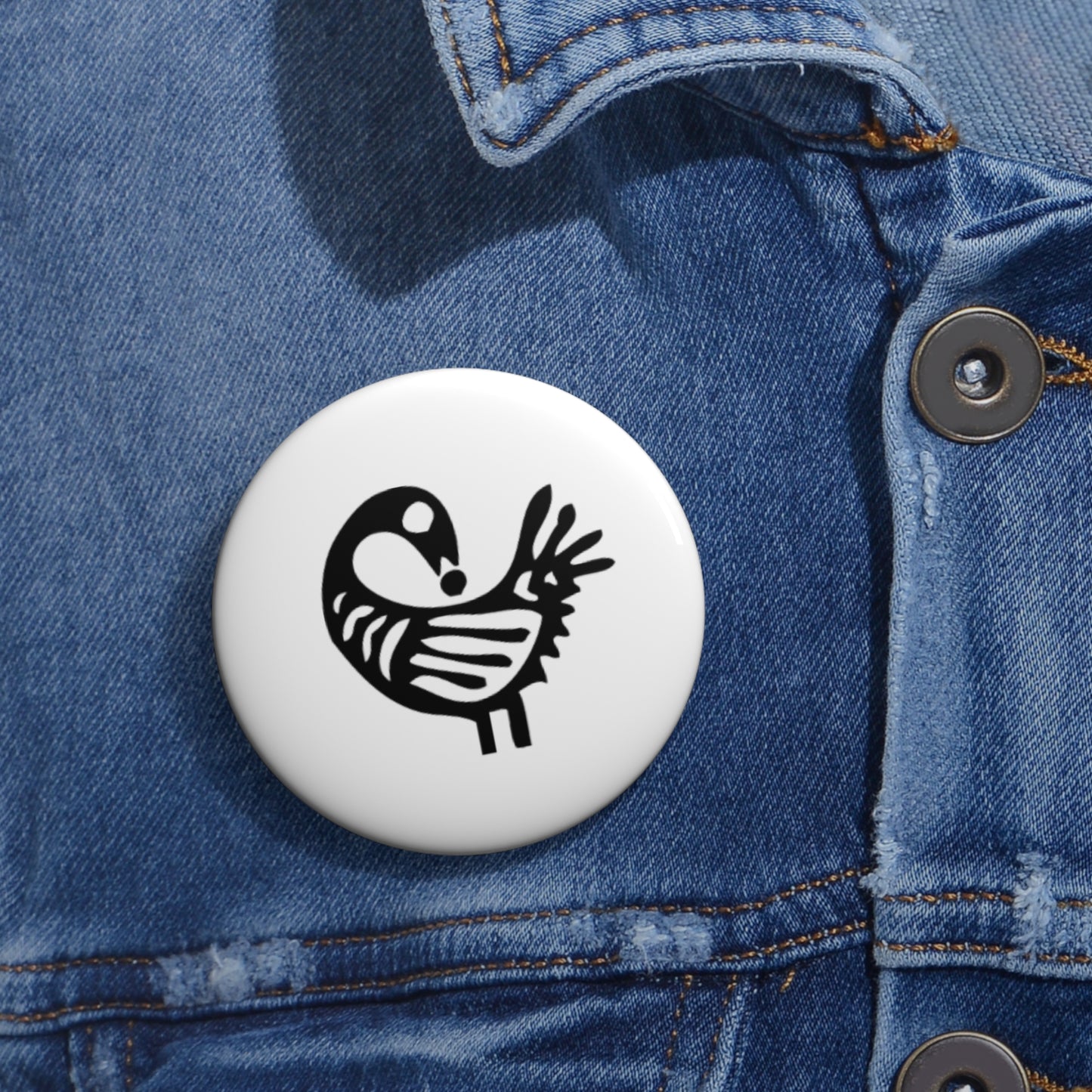 Pin Buttons - Sankofa Design | Unique African Accessories & Gifts