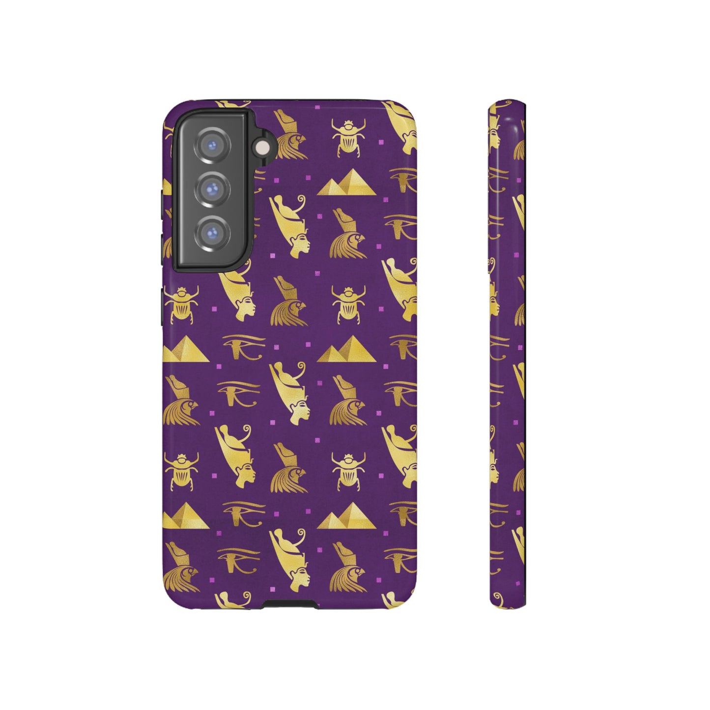 Purple and Gold Egyptian Samsung Tough Cases | African Samsung Case | Afrocentric Samsung Case | Egyptian Samsung Case