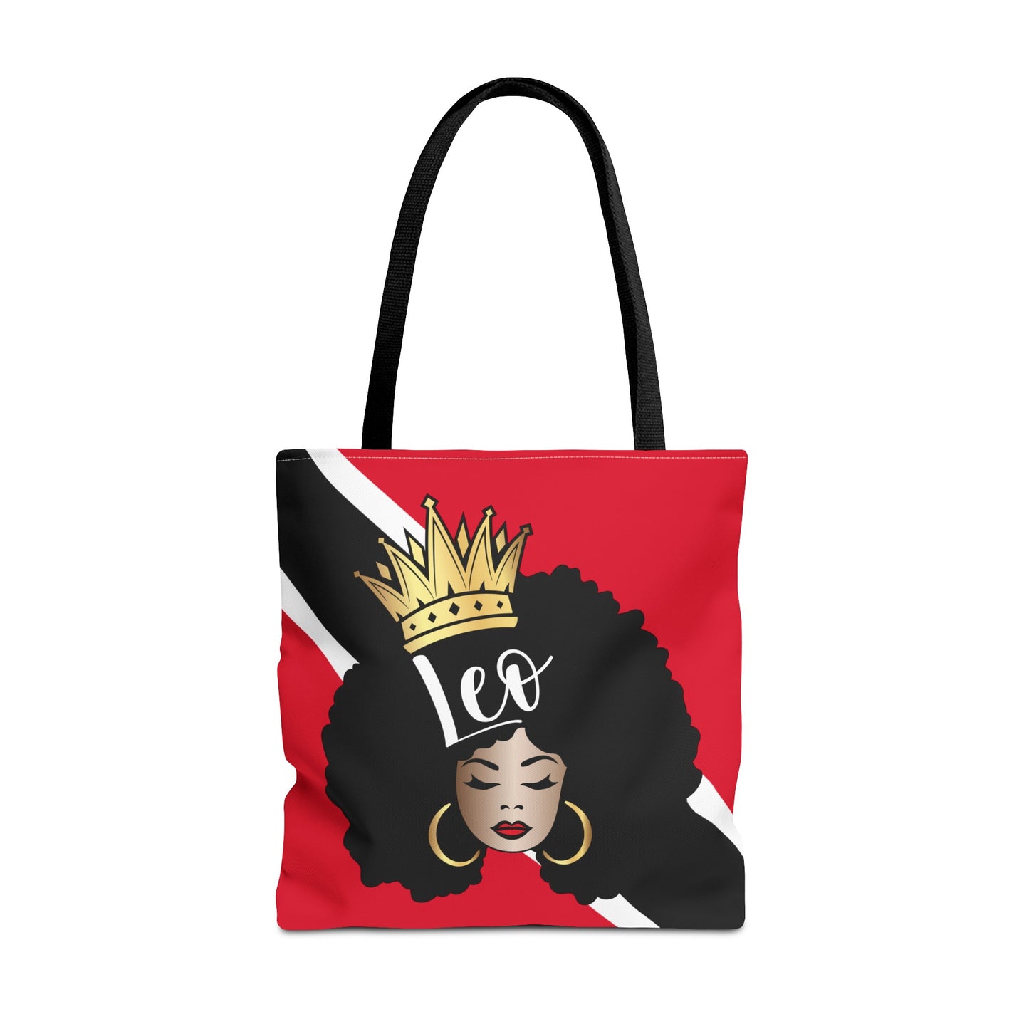 Trinidad Flag African American Woman Tote Bag | African Queen Bag | Black Girl Bag | Leo  Bag